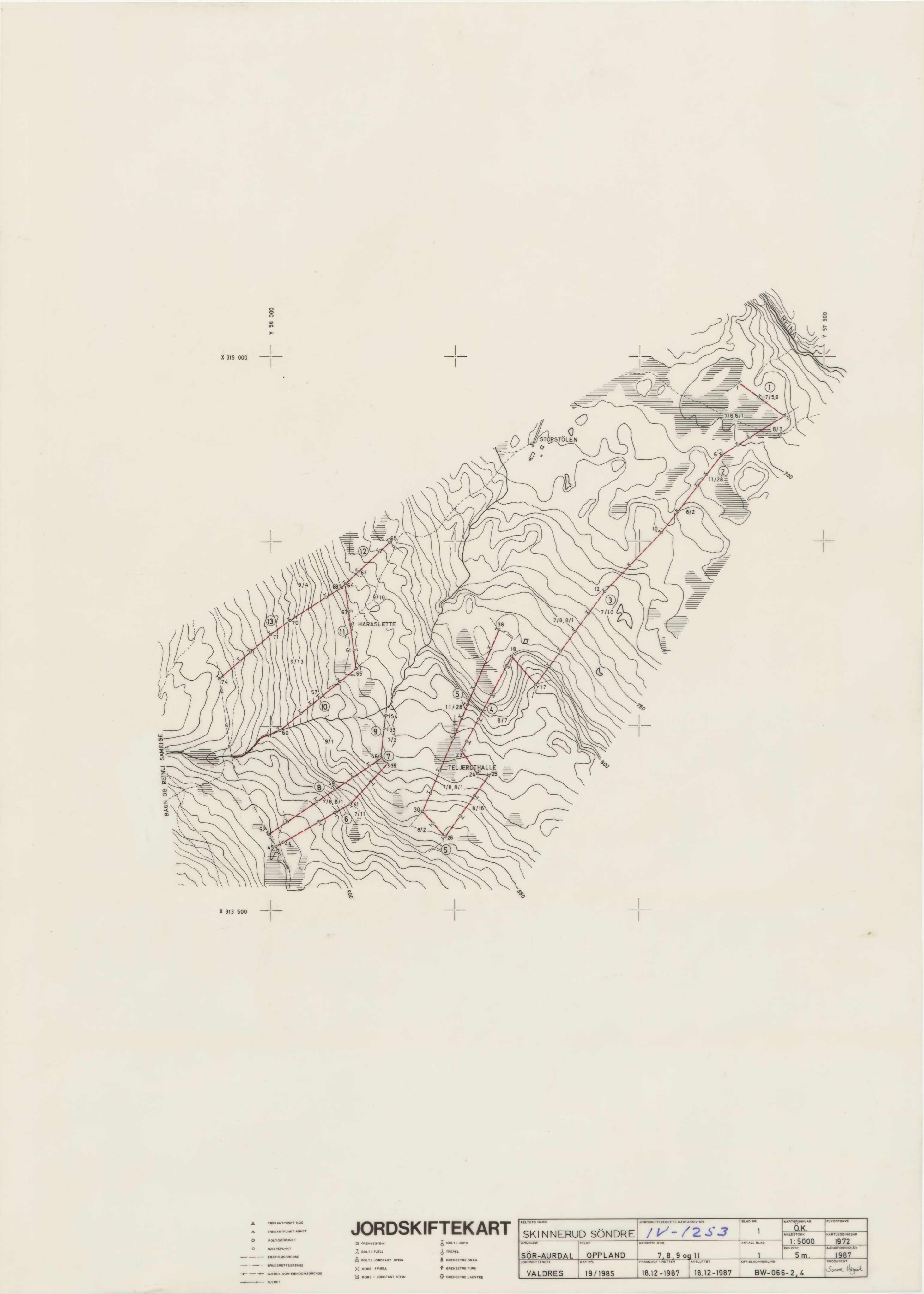 Jordskifteverkets kartarkiv, AV/RA-S-3929/T, 1859-1988, p. 1601
