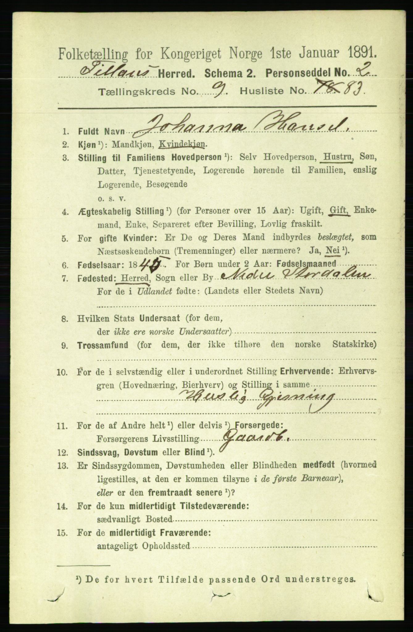 RA, 1891 census for 1616 Fillan, 1891, p. 2548