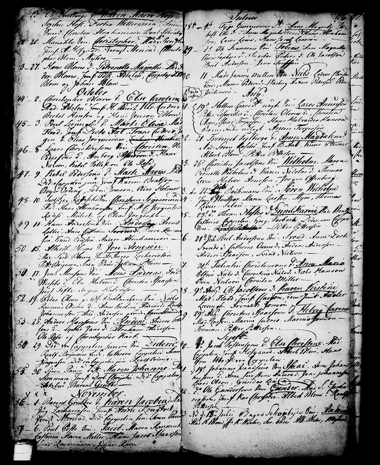 Skien kirkebøker, SAKO/A-302/G/Ga/L0001: Parish register (copy) no. 1, 1756-1791, p. 116
