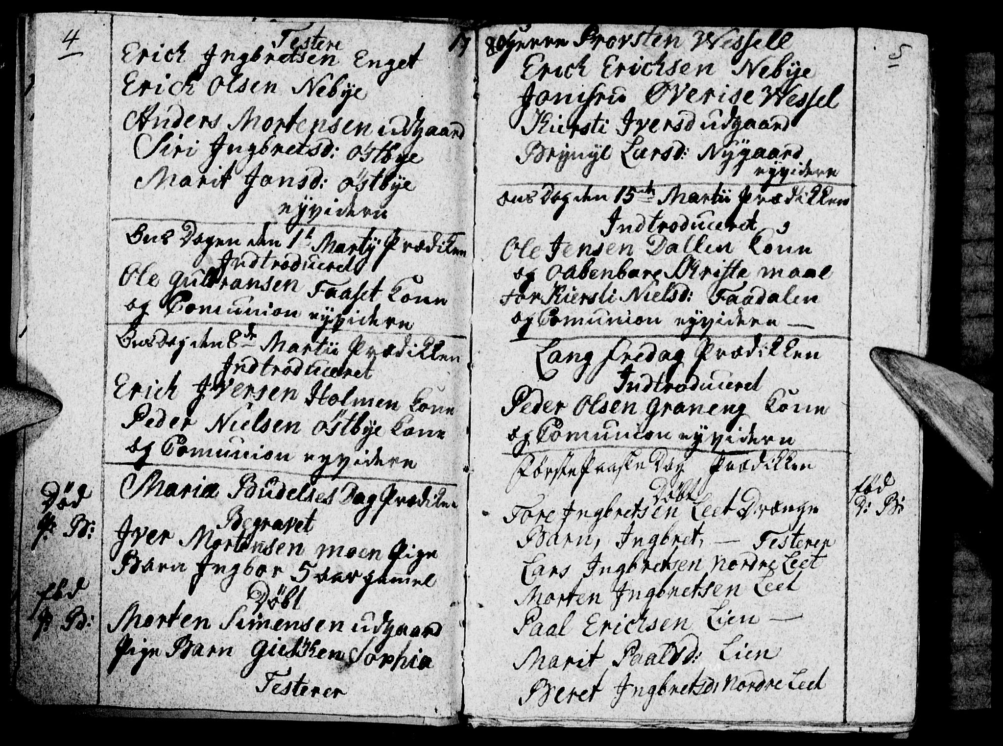 Tynset prestekontor, SAH/PREST-058/H/Ha/Haa/L0012: Parish register (official) no. 12, 1780-1784, p. 4-5