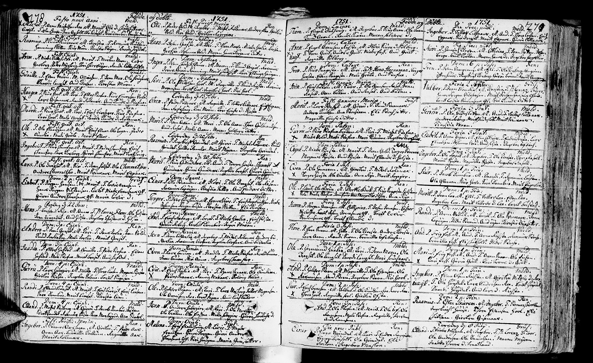 Ministerialprotokoller, klokkerbøker og fødselsregistre - Sør-Trøndelag, SAT/A-1456/672/L0850: Parish register (official) no. 672A03, 1725-1751, p. 278-279