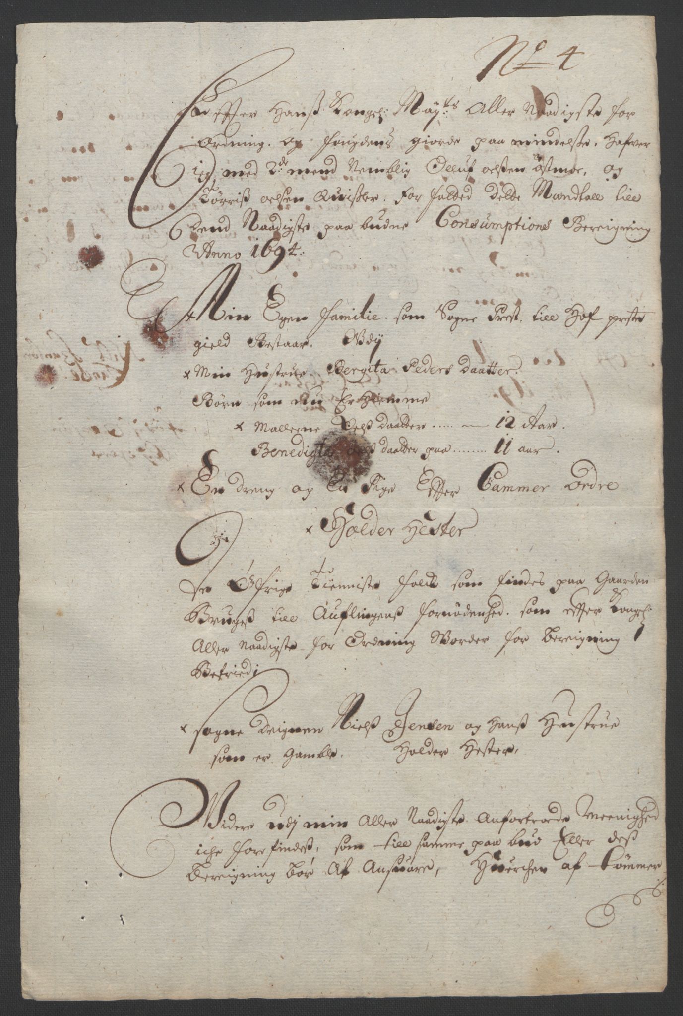 Rentekammeret inntil 1814, Reviderte regnskaper, Fogderegnskap, AV/RA-EA-4092/R13/L0832: Fogderegnskap Solør, Odal og Østerdal, 1694, p. 299