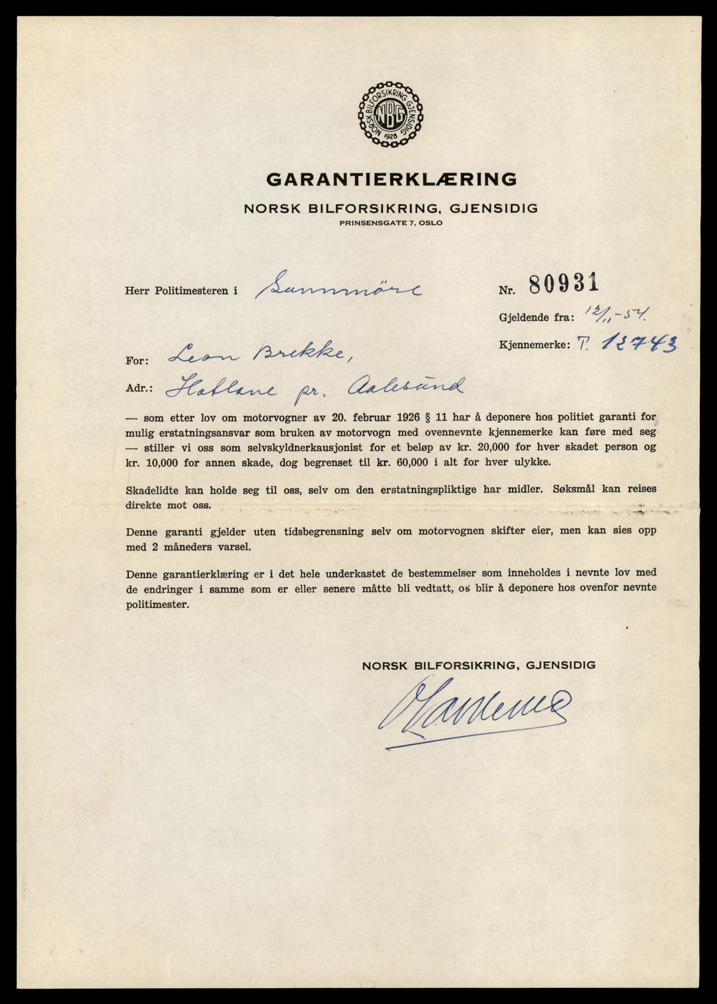 Møre og Romsdal vegkontor - Ålesund trafikkstasjon, AV/SAT-A-4099/F/Fe/L0035: Registreringskort for kjøretøy T 12653 - T 12829, 1927-1998, p. 1744