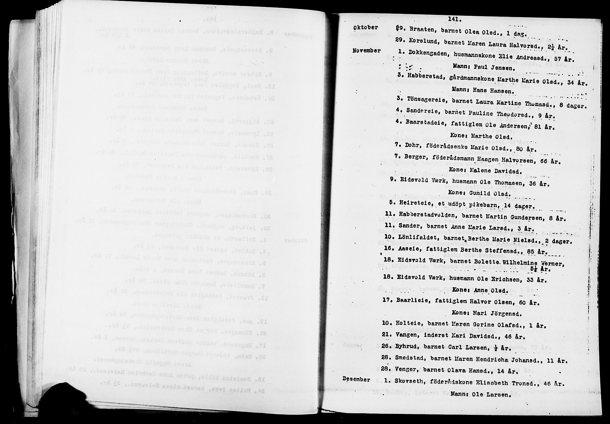 Eidsvoll prestekontor Kirkebøker, AV/SAO-A-10888/O/Oa/L0005: Other parish register no. 5, 1815-1865, p. 141