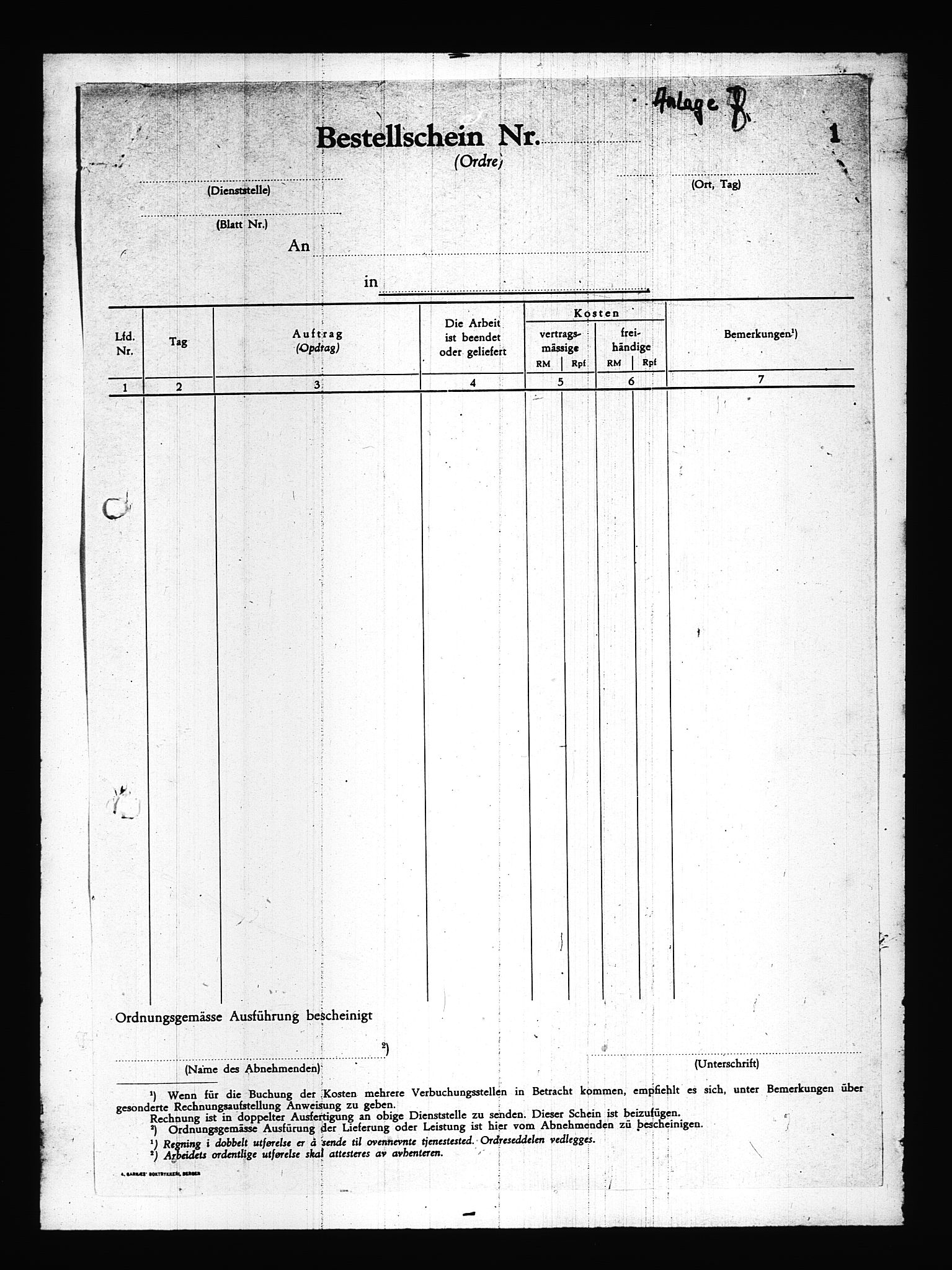Documents Section, RA/RAFA-2200/V/L0082: Amerikansk mikrofilm "Captured German Documents".
Box No. 721.  FKA jnr. 619/1954., 1940, p. 509