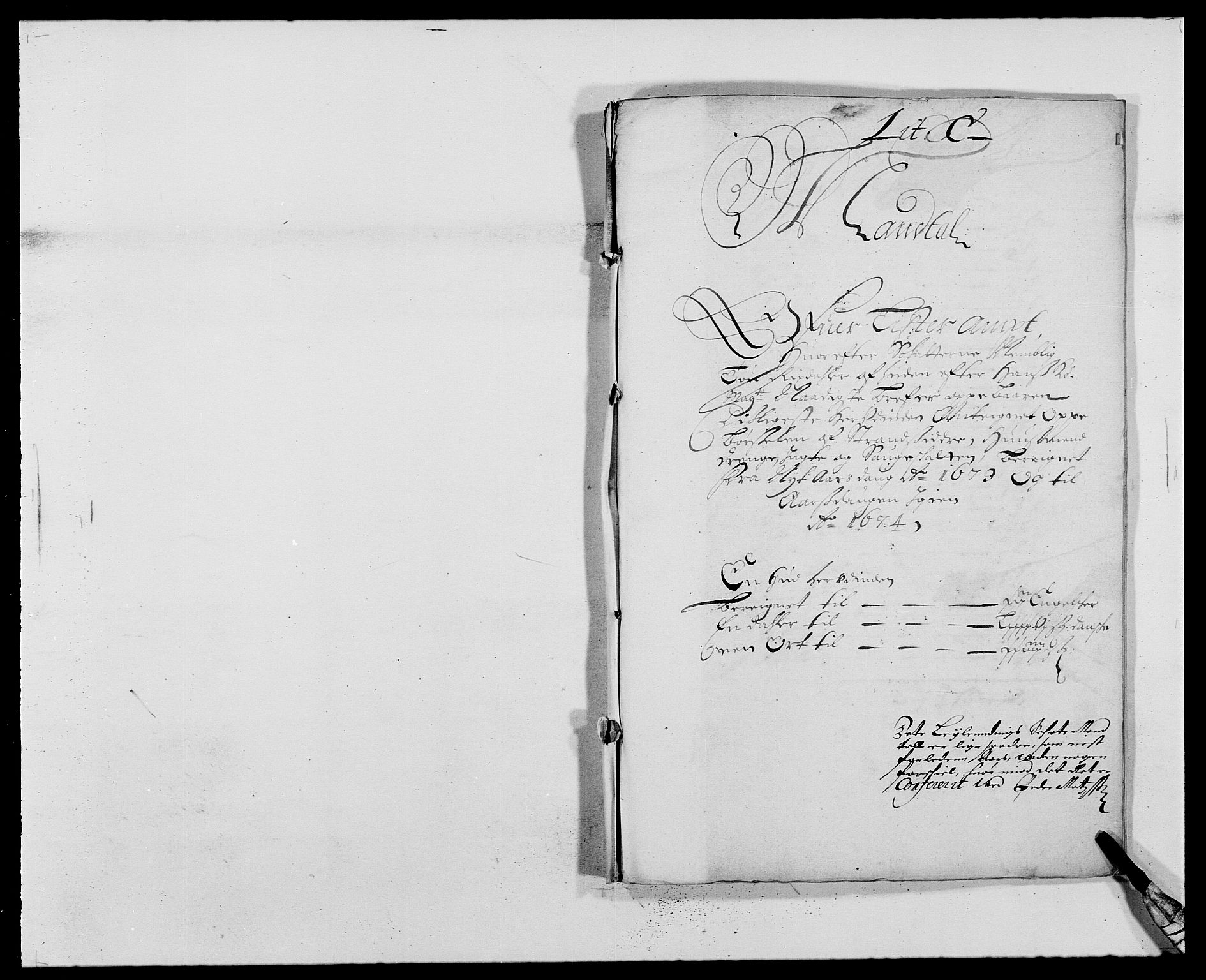 Rentekammeret inntil 1814, Reviderte regnskaper, Fogderegnskap, RA/EA-4092/R41/L2528: Fogderegnskap Lista, 1673-1674, p. 101