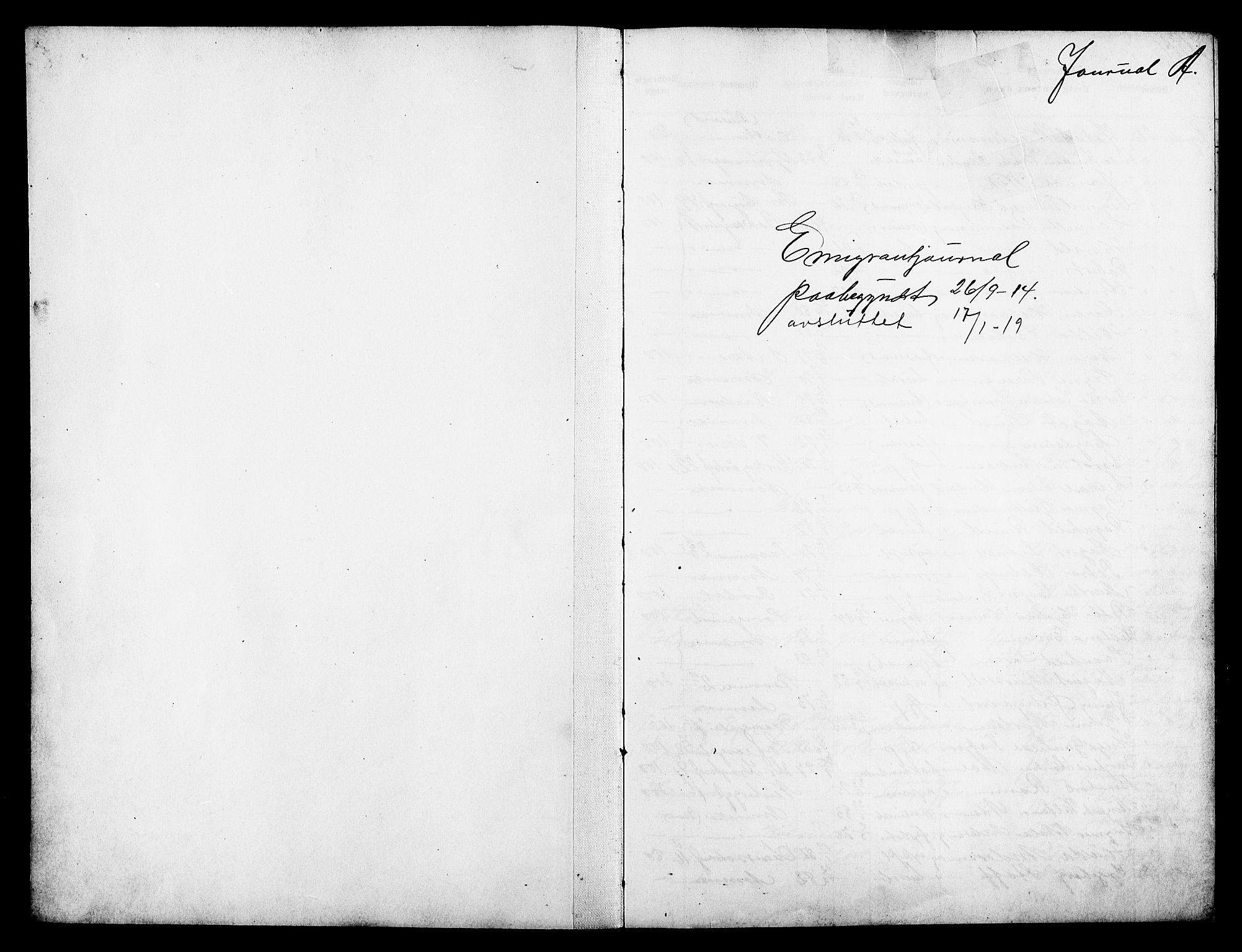 Oslo politidistrikt, AV/SAO-A-10085/E/Ee/Eef/L0032: Emigrantprotokoll, 1914-1919