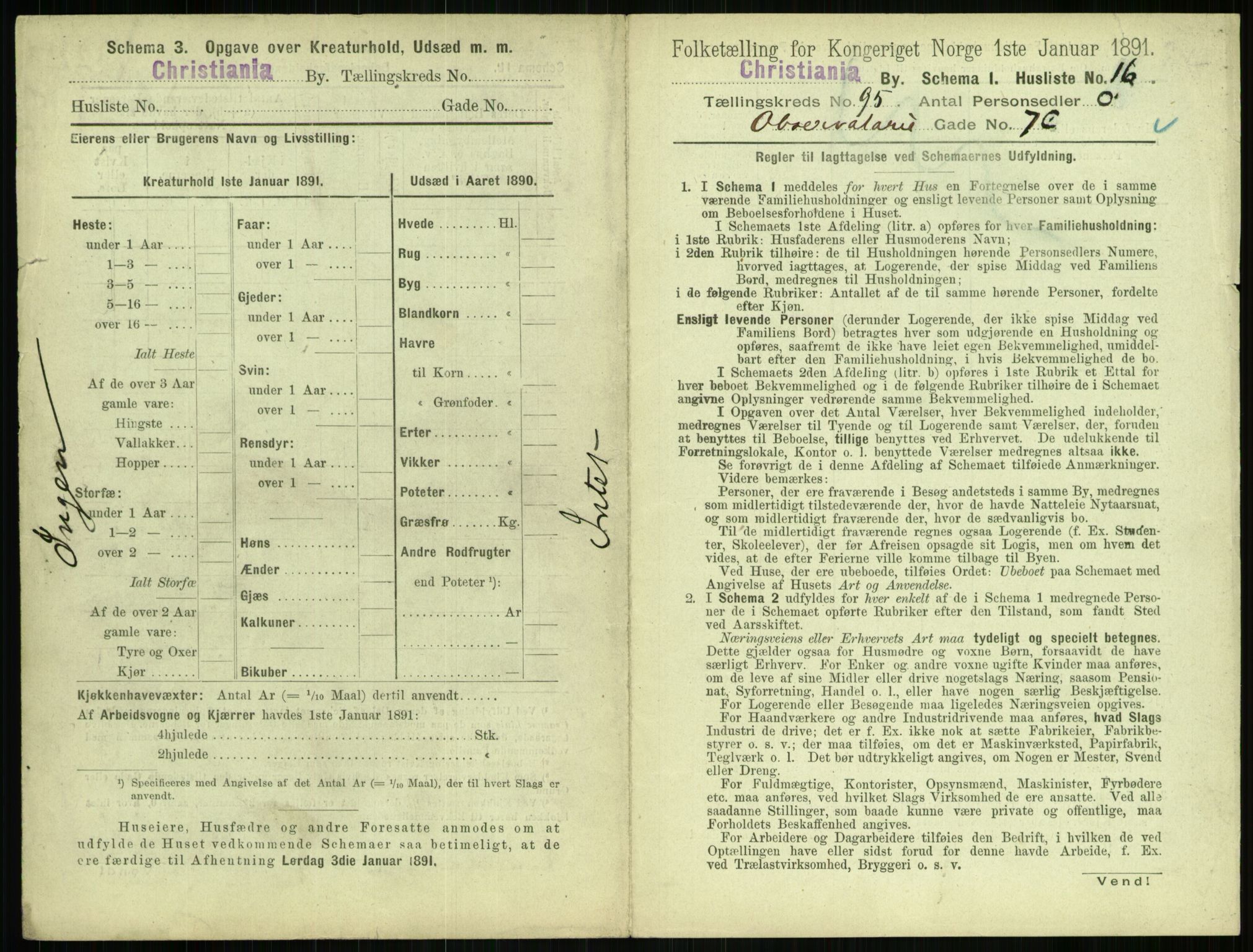 RA, 1891 census for 0301 Kristiania, 1891, p. 46284