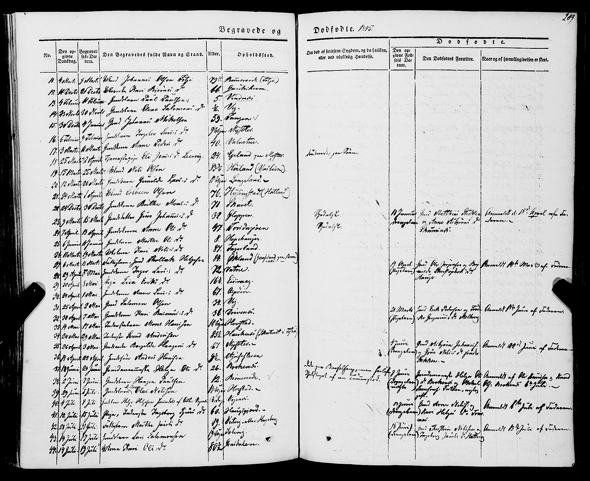 Stord sokneprestembete, AV/SAB-A-78201/H/Haa: Parish register (official) no. A 7, 1841-1861, p. 289