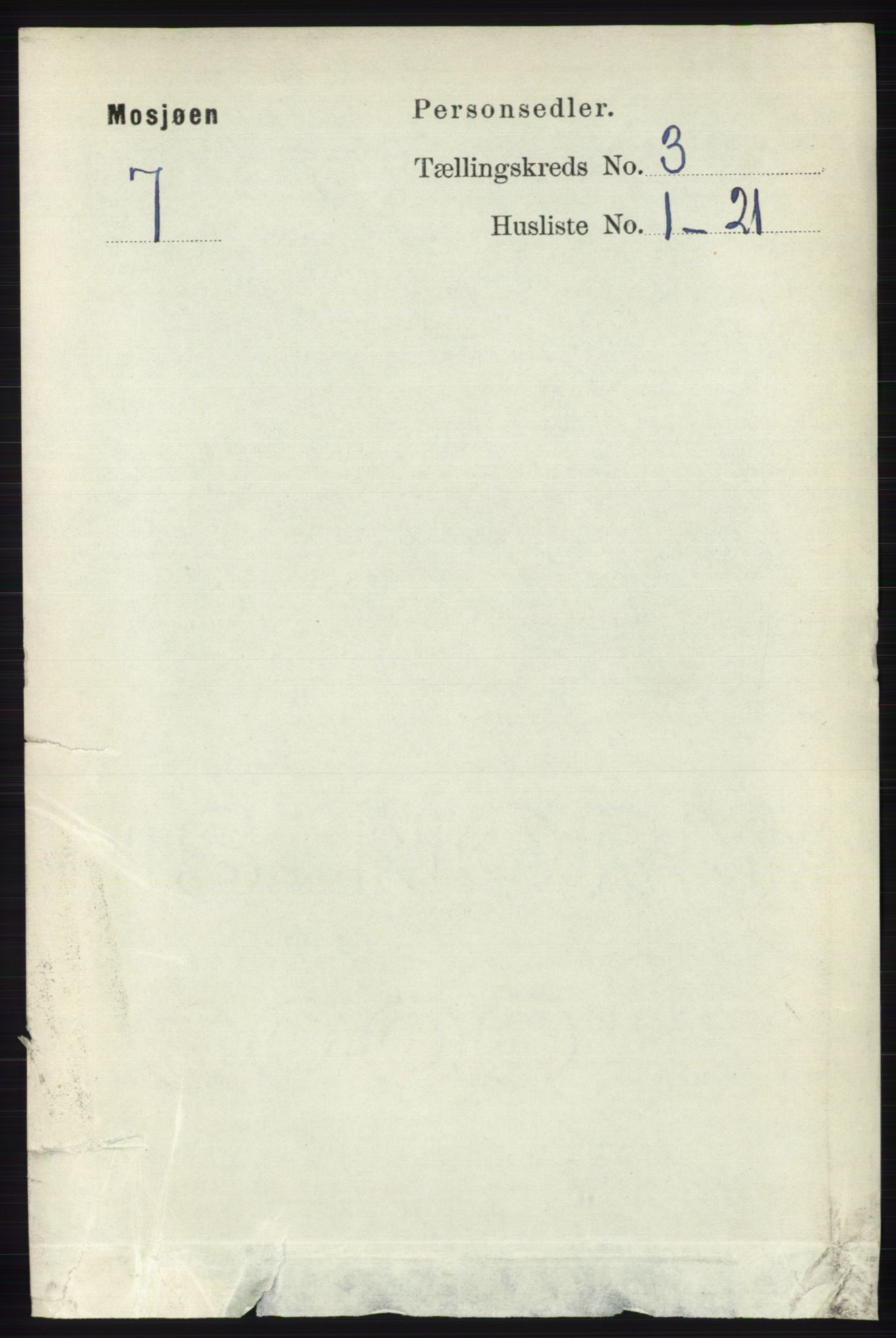 RA, 1891 census for 1802 Mosjøen, 1891, p. 1254