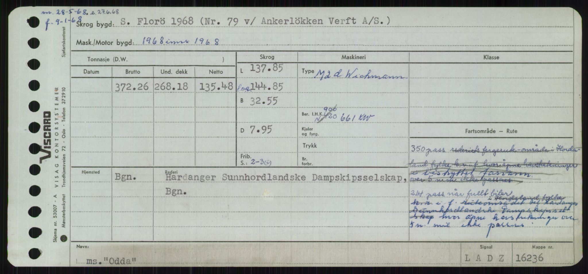 Sjøfartsdirektoratet med forløpere, Skipsmålingen, AV/RA-S-1627/H/Ha/L0004/0001: Fartøy, Mas-R / Fartøy, Mas-Odd, p. 997