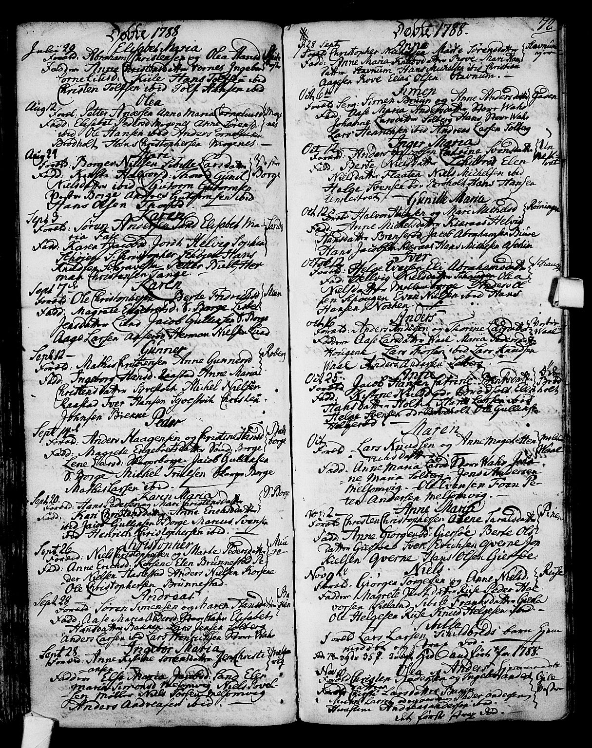 Stokke kirkebøker, SAKO/A-320/F/Fa/L0003: Parish register (official) no. I 3, 1771-1803, p. 72