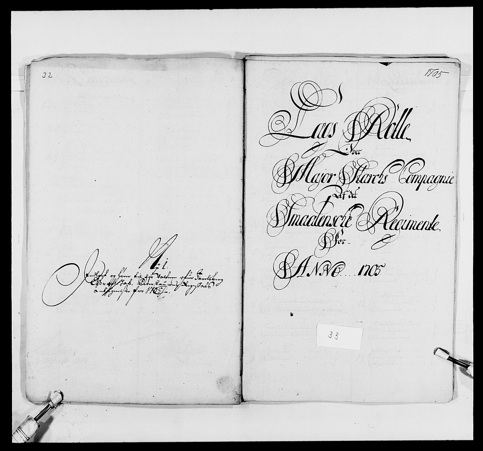 Kommanderende general (KG I) med Det norske krigsdirektorium, AV/RA-EA-5419/E/Ea/L0494: Smålenske regiment, 1697-1717, p. 279