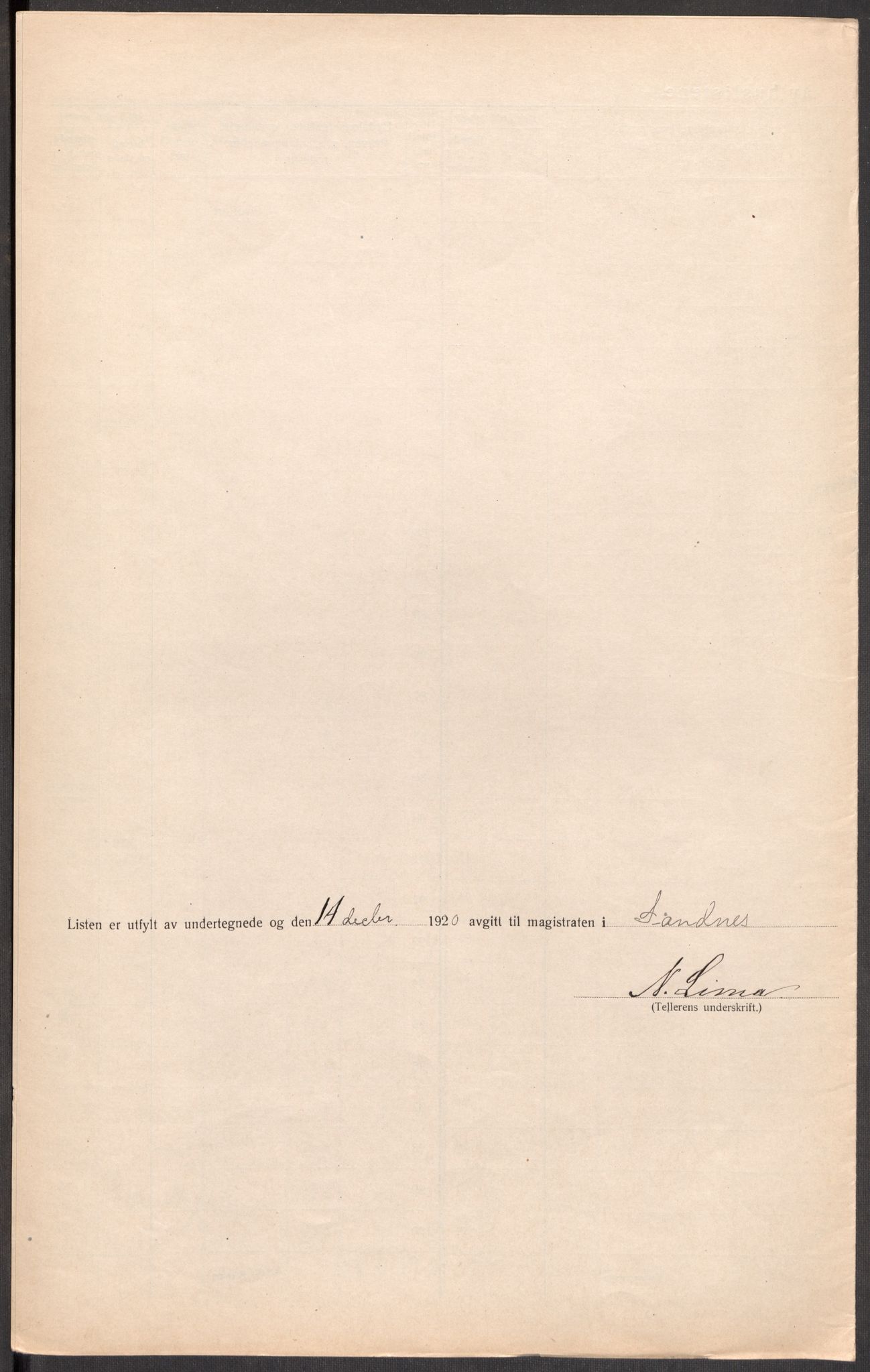 SAST, 1920 census for Sandnes, 1920, p. 29