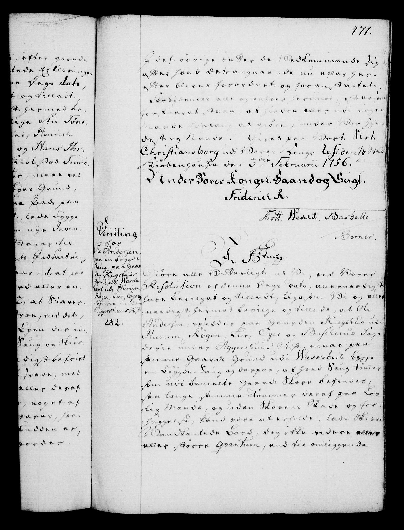 Rentekammeret, Kammerkanselliet, RA/EA-3111/G/Gg/Gga/L0006: Norsk ekspedisjonsprotokoll med register (merket RK 53.6), 1749-1759, p. 471