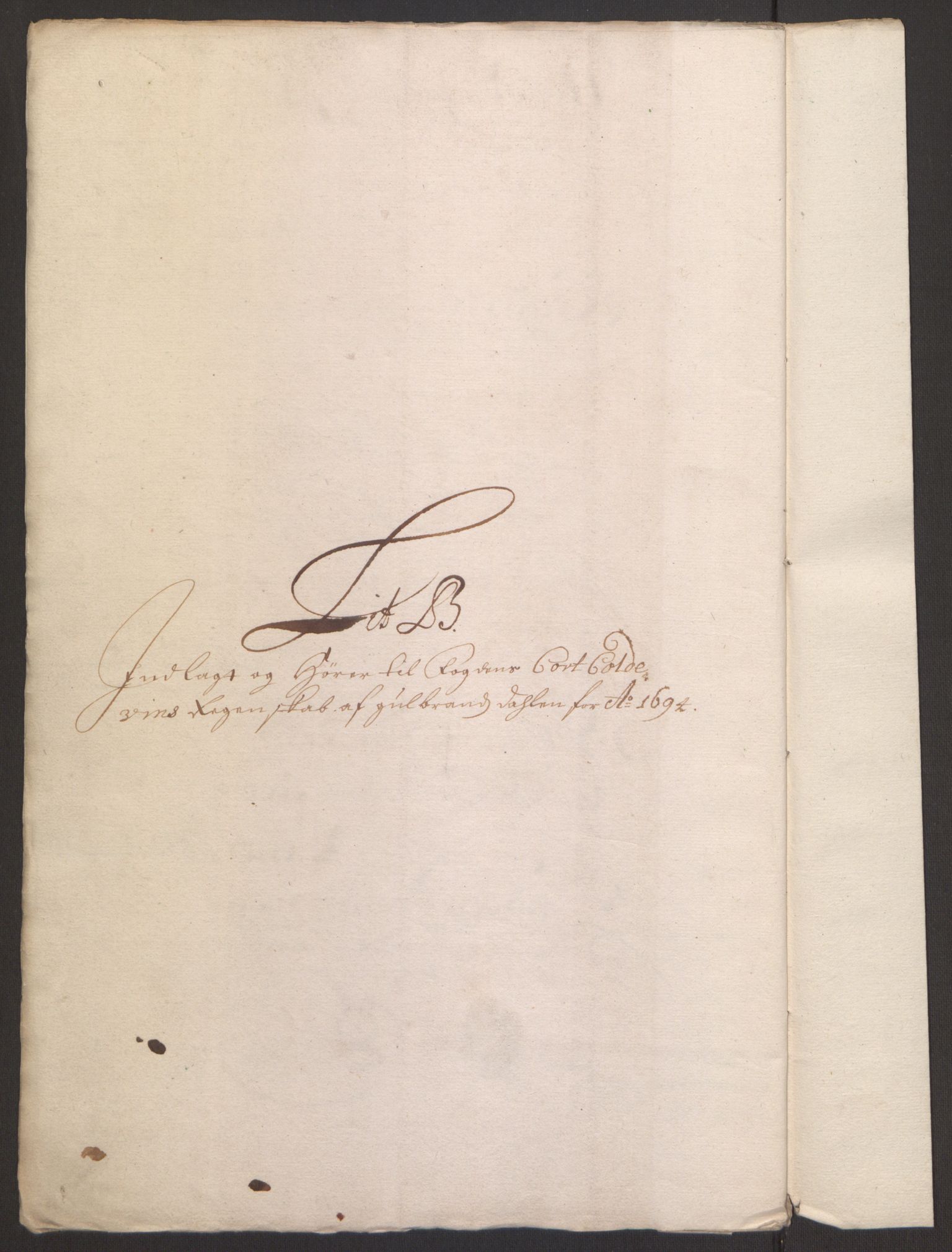 Rentekammeret inntil 1814, Reviderte regnskaper, Fogderegnskap, RA/EA-4092/R17/L1168: Fogderegnskap Gudbrandsdal, 1694, p. 228
