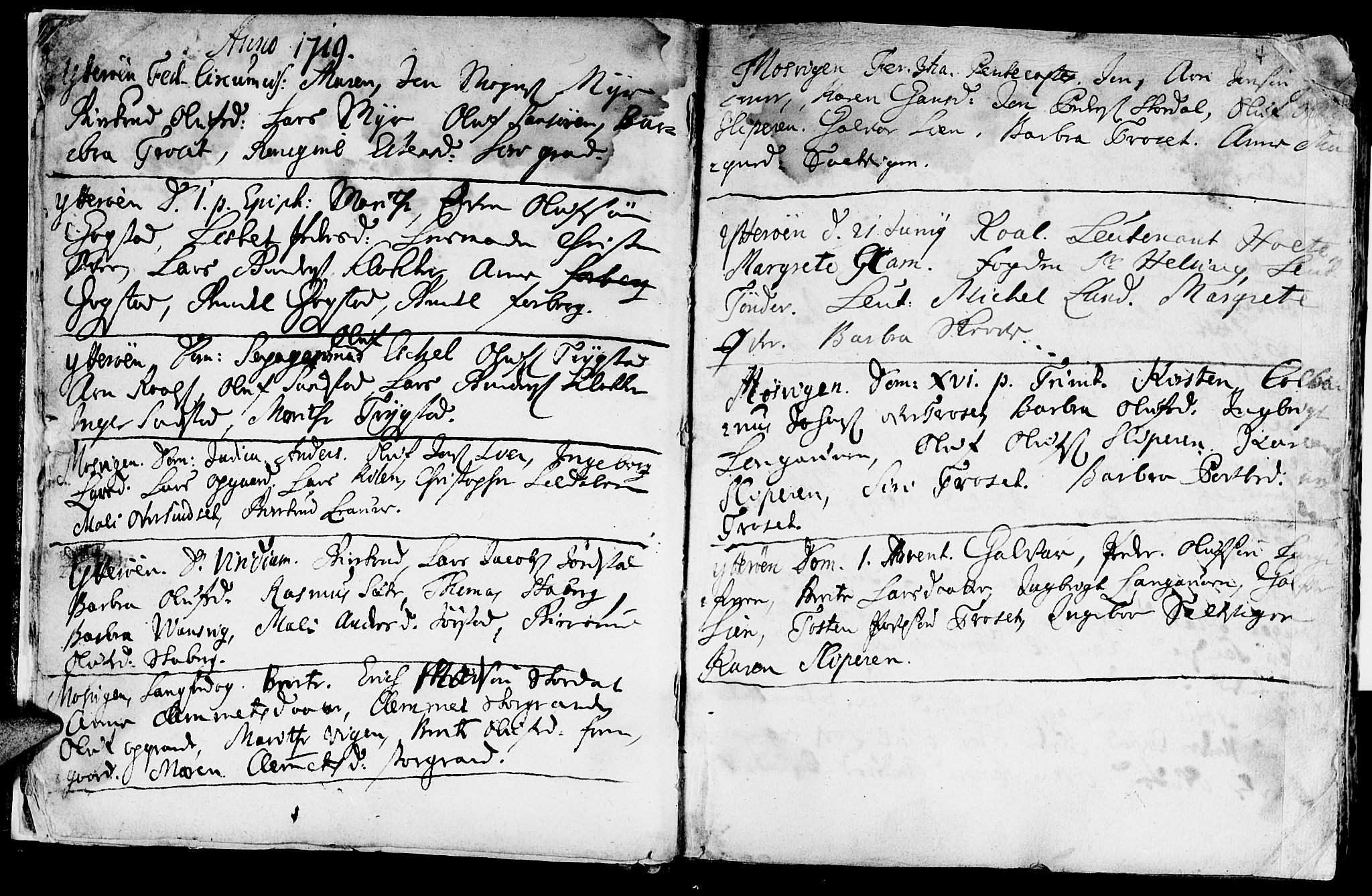 Ministerialprotokoller, klokkerbøker og fødselsregistre - Nord-Trøndelag, AV/SAT-A-1458/722/L0215: Parish register (official) no. 722A02, 1718-1755, p. 4