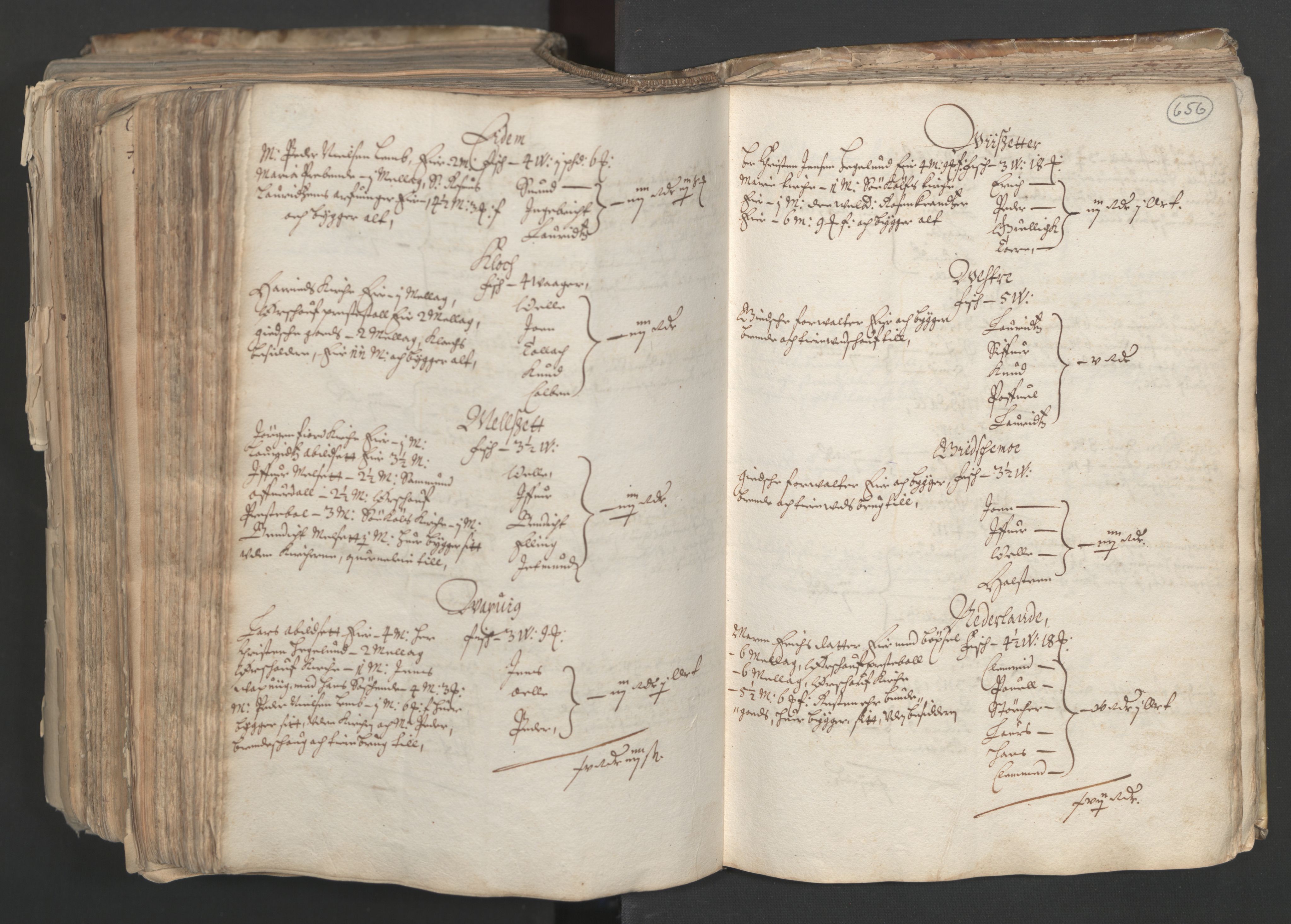 Rentekammeret inntil 1814, Realistisk ordnet avdeling, AV/RA-EA-4070/L/L0024/0001: Bergen lagdømme: / [A]: Alminnelig jordebok og skattemanntall (6 dalers kontribusjonsskatt). Sunnhordland, Hardanger, Nordhordland, Voss, Indre Sogn, Ytre Sogn, Sunnfjord, Nordfjord og Sunnmøre fogderi., 1661, p. 655b-656a