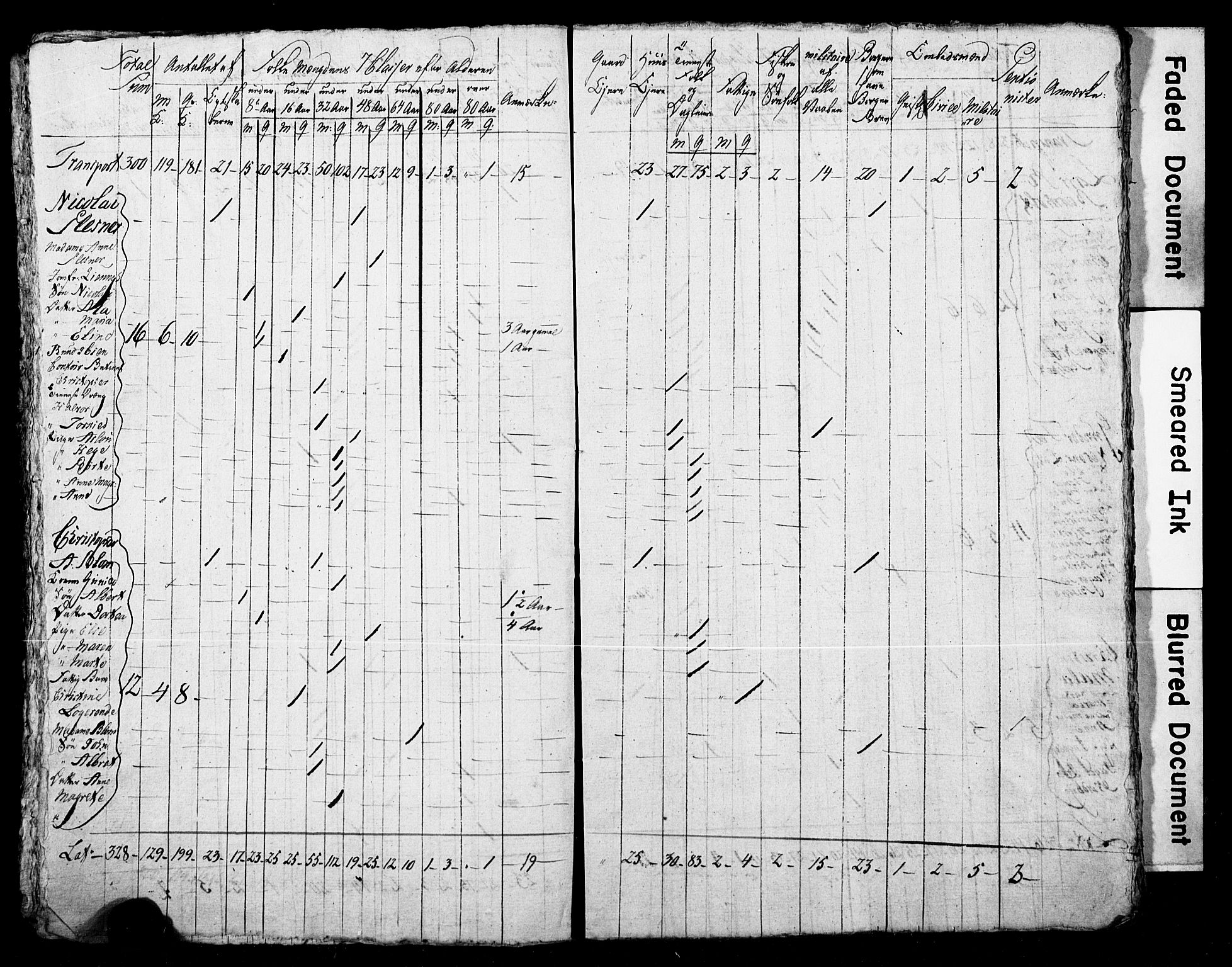 LOK, Census 1815 for Skien, 1815, p. 13