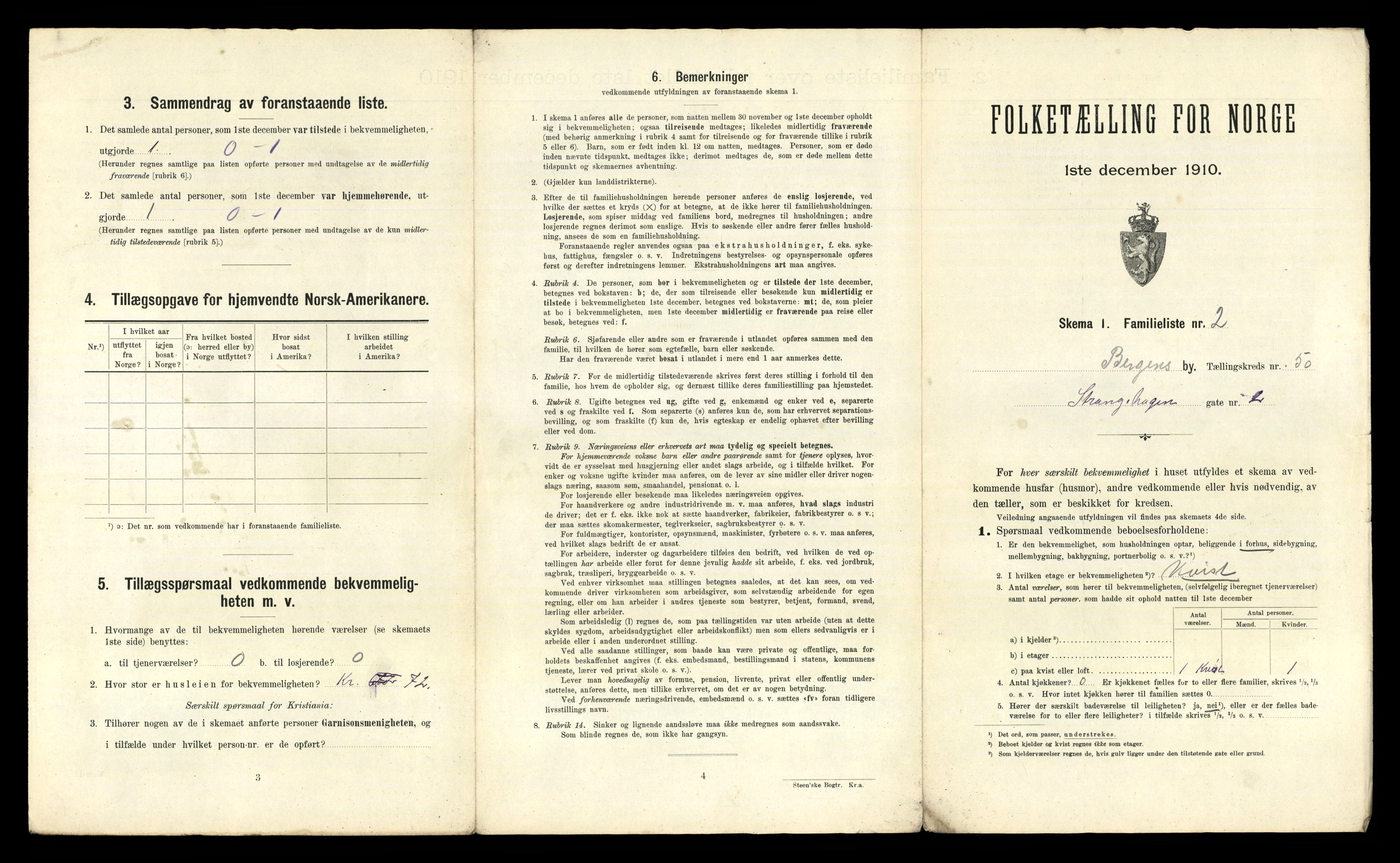 RA, 1910 census for Bergen, 1910, p. 17215