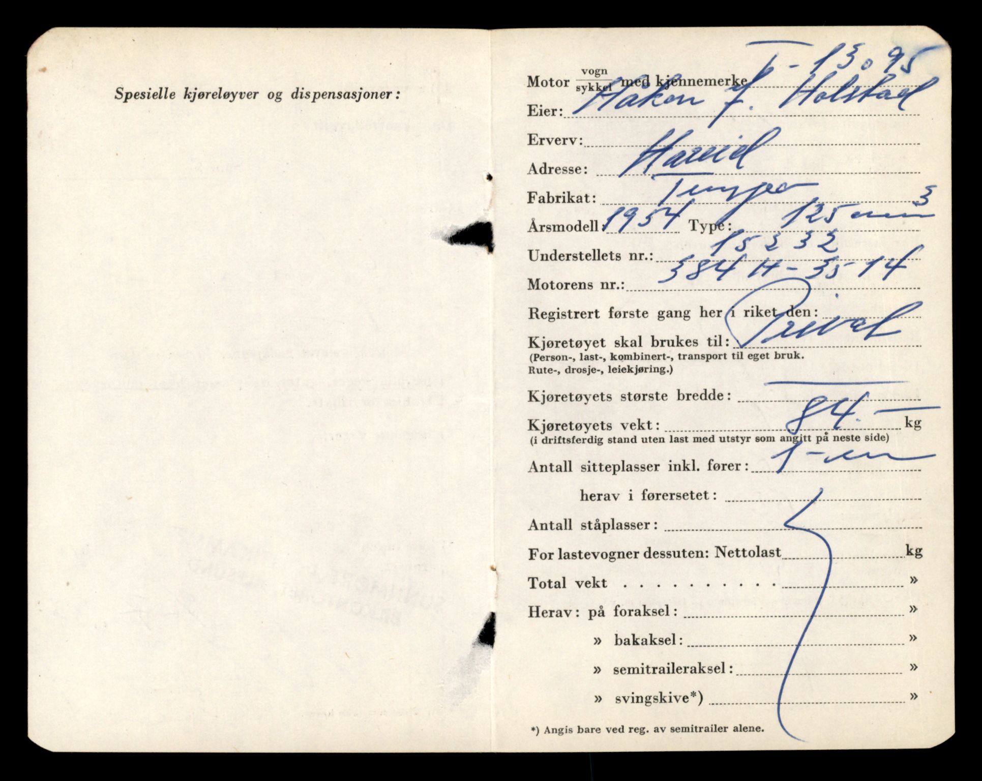 Møre og Romsdal vegkontor - Ålesund trafikkstasjon, AV/SAT-A-4099/F/Fe/L0037: Registreringskort for kjøretøy T 13031 - T 13179, 1927-1998, p. 1320