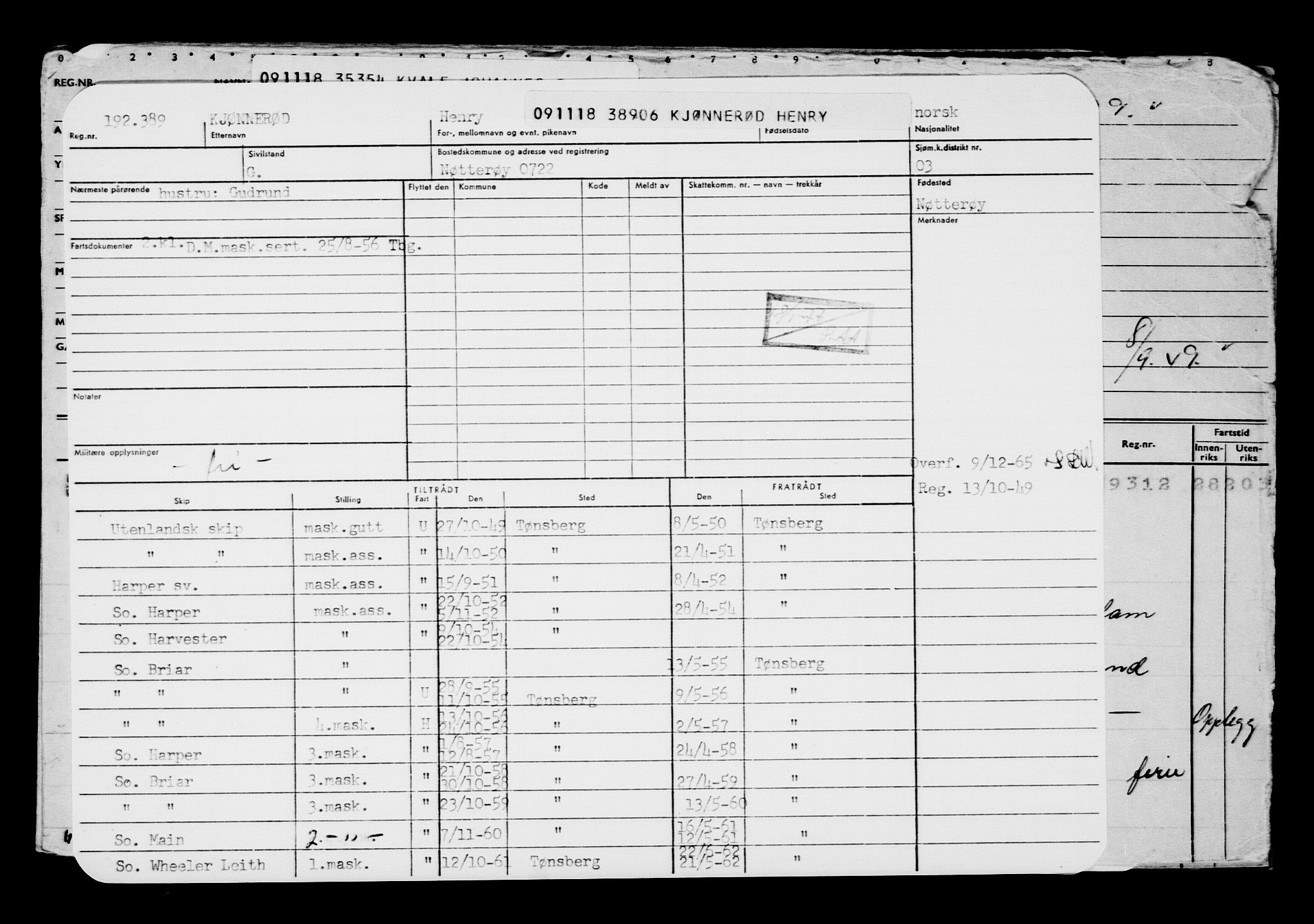 Direktoratet for sjømenn, AV/RA-S-3545/G/Gb/L0163: Hovedkort, 1918, p. 814