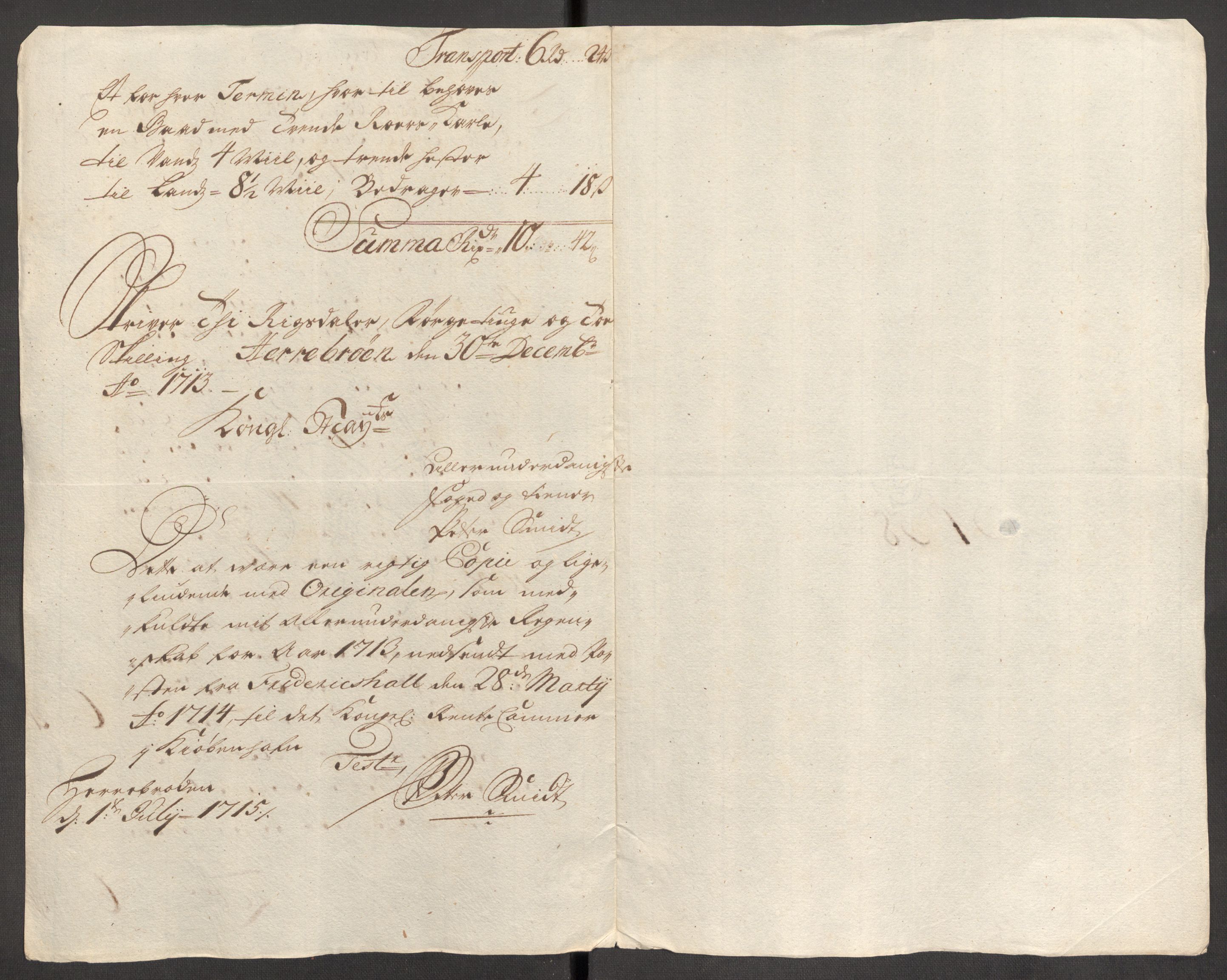 Rentekammeret inntil 1814, Reviderte regnskaper, Fogderegnskap, AV/RA-EA-4092/R01/L0022: Fogderegnskap Idd og Marker, 1713-1714, p. 259