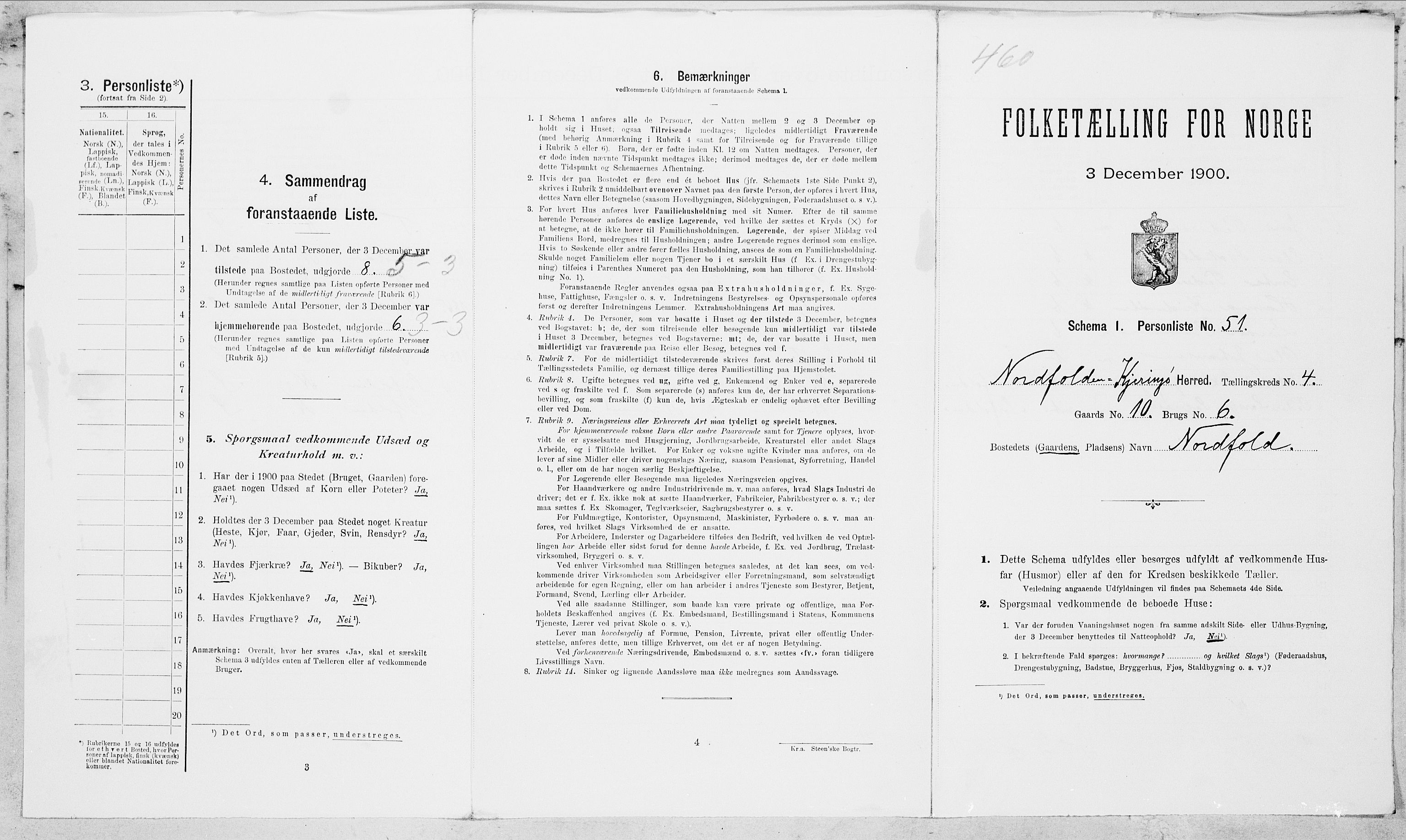 SAT, 1900 census for Nordfold-Kjerringøy, 1900, p. 488