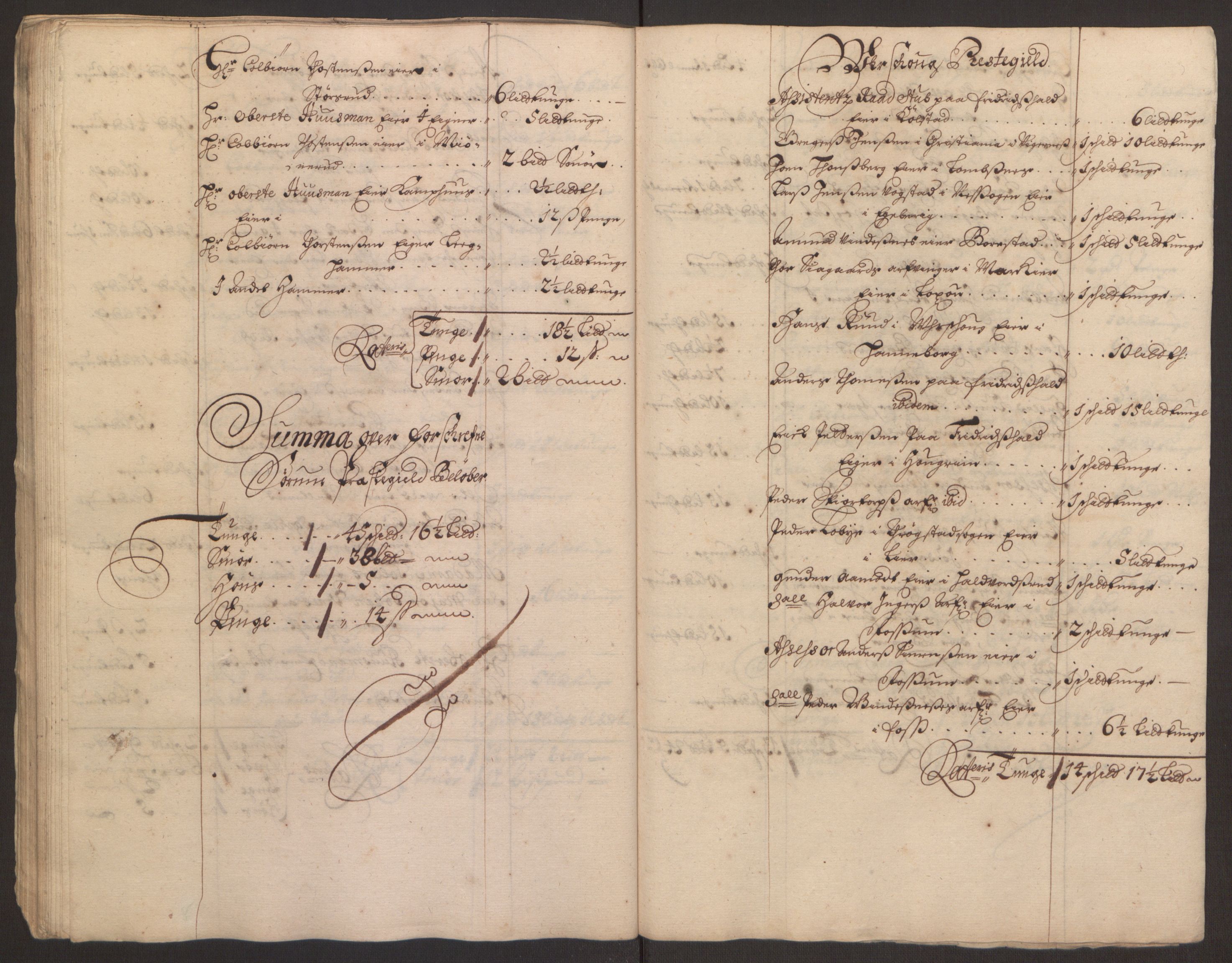 Rentekammeret inntil 1814, Reviderte regnskaper, Fogderegnskap, AV/RA-EA-4092/R11/L0579: Fogderegnskap Nedre Romerike, 1694-1695, p. 153