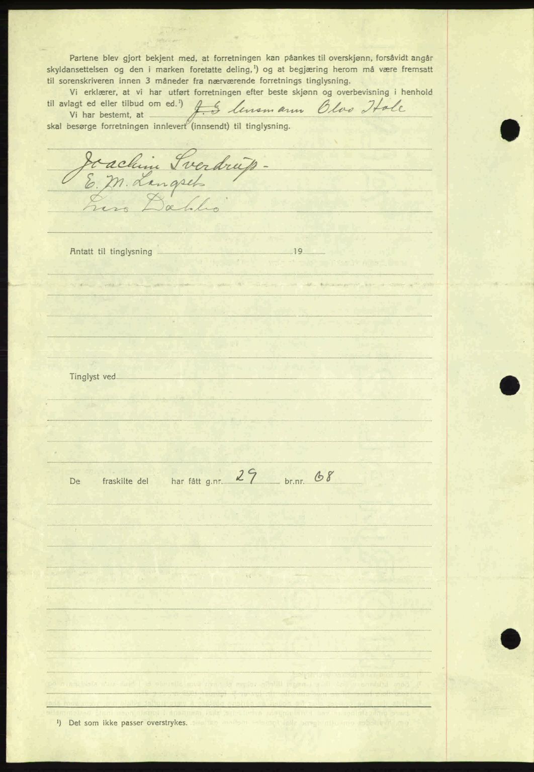 Romsdal sorenskriveri, AV/SAT-A-4149/1/2/2C: Mortgage book no. A12, 1942-1942, Diary no: : 1188/1942