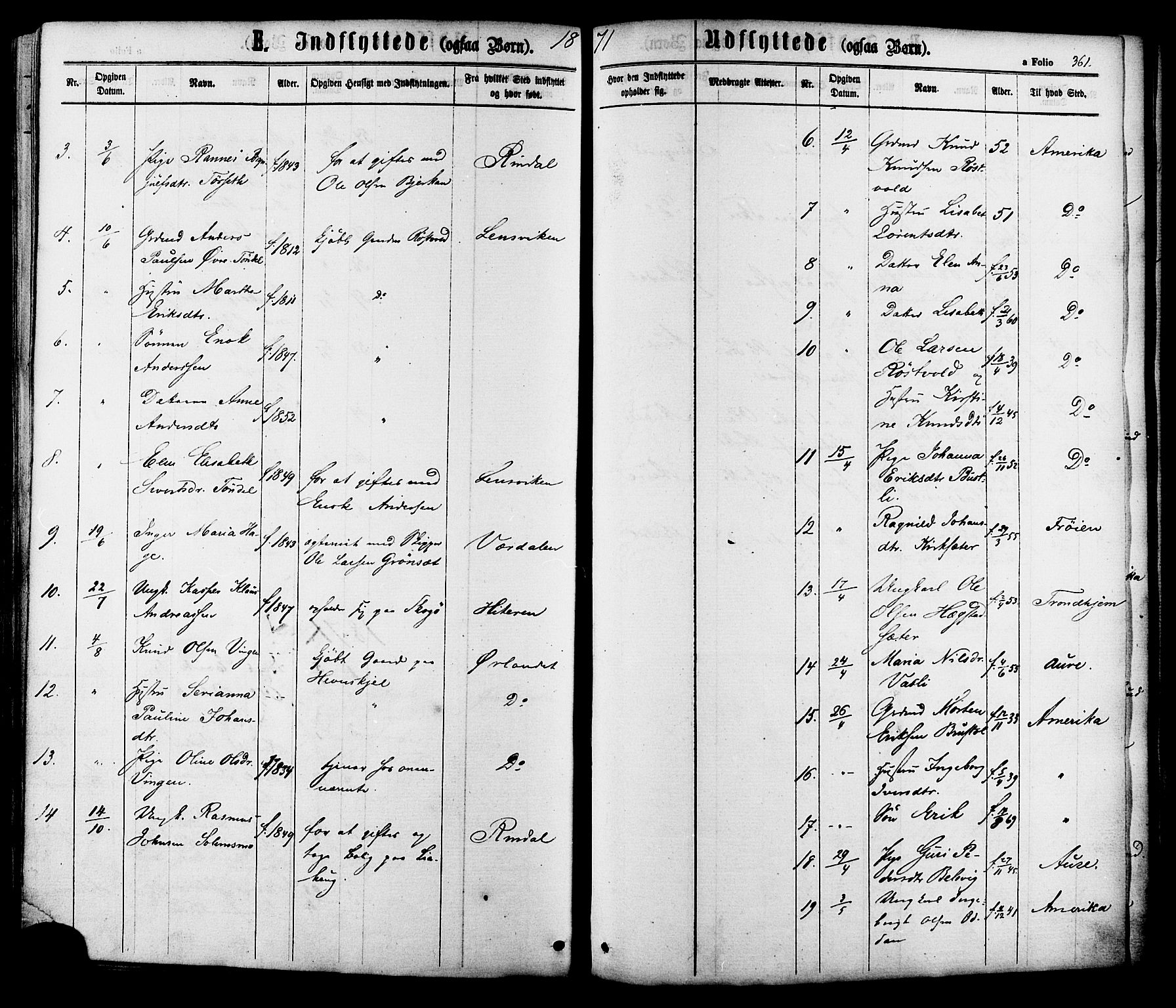 Ministerialprotokoller, klokkerbøker og fødselsregistre - Sør-Trøndelag, SAT/A-1456/630/L0495: Parish register (official) no. 630A08, 1868-1878, p. 361