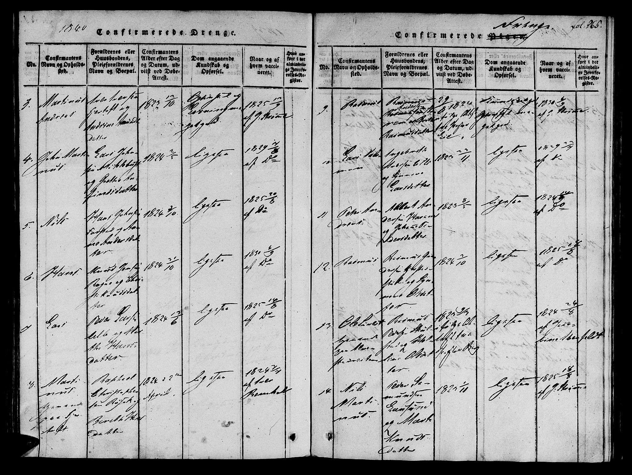 Ministerialprotokoller, klokkerbøker og fødselsregistre - Møre og Romsdal, SAT/A-1454/536/L0495: Parish register (official) no. 536A04, 1818-1847, p. 265
