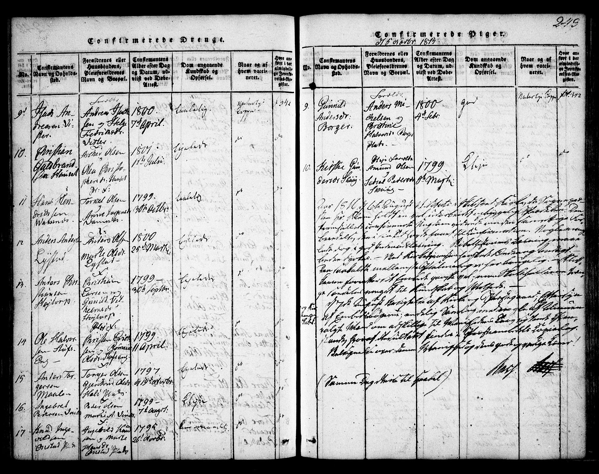 Skiptvet prestekontor Kirkebøker, SAO/A-20009/F/Fa/L0005: Parish register (official) no. 5, 1814-1838, p. 243