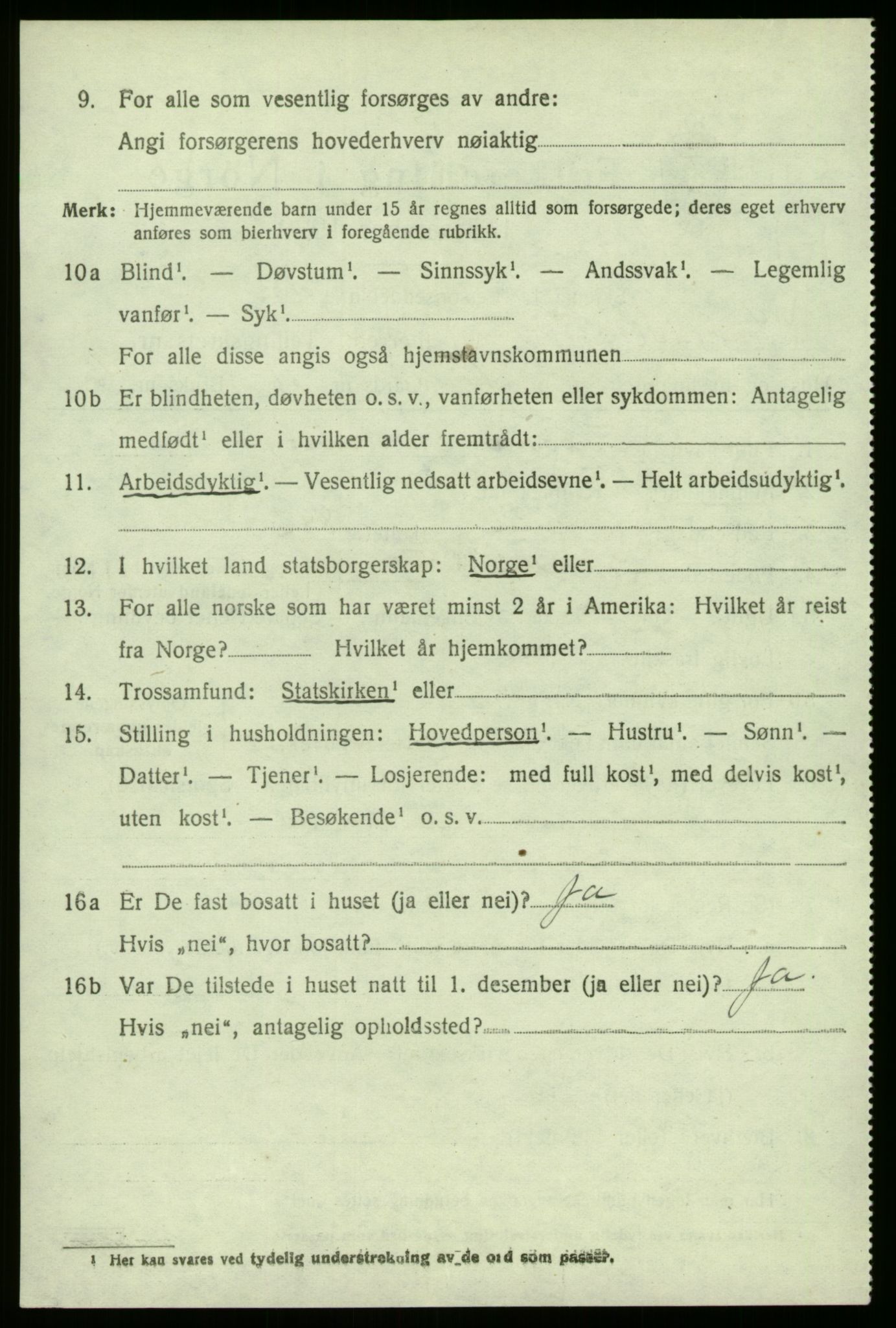 SAB, 1920 census for Sogndal, 1920, p. 2108