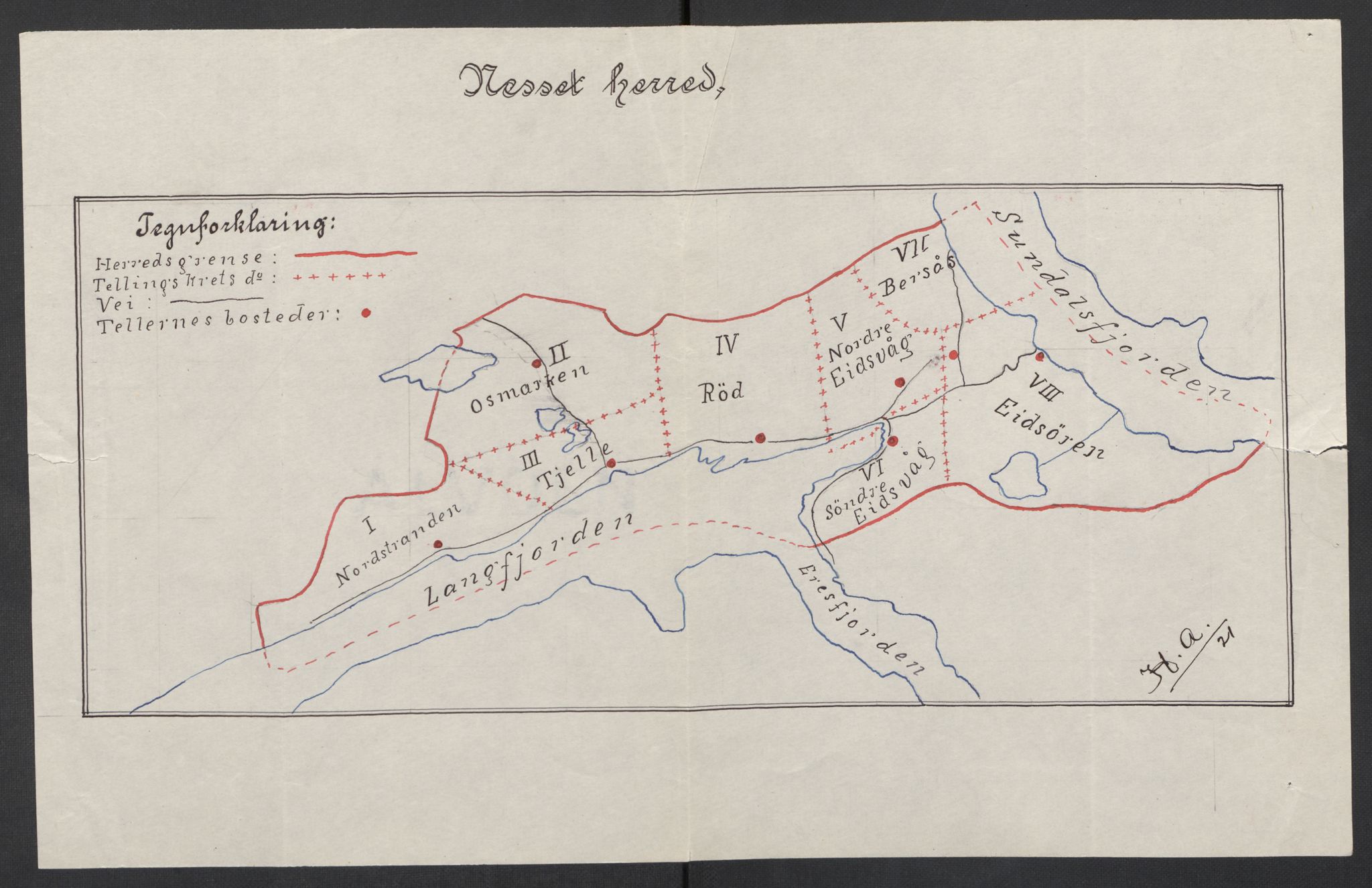 SAT, 1920 census for Nesset, 1920, p. 3