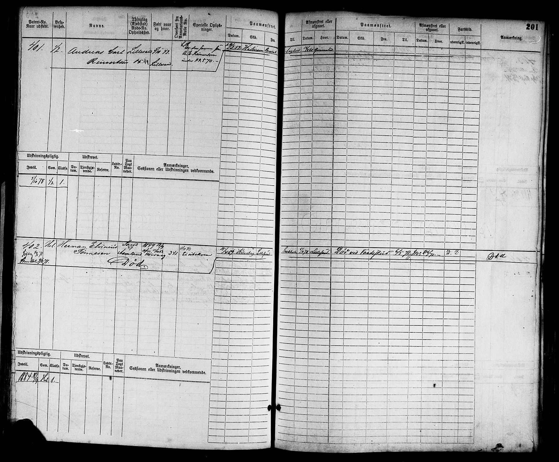 Lillesand mønstringskrets, SAK/2031-0014/F/Fb/L0012: Hovedrulle nr 1-754 uten register, G-3, 1867-1885, p. 211