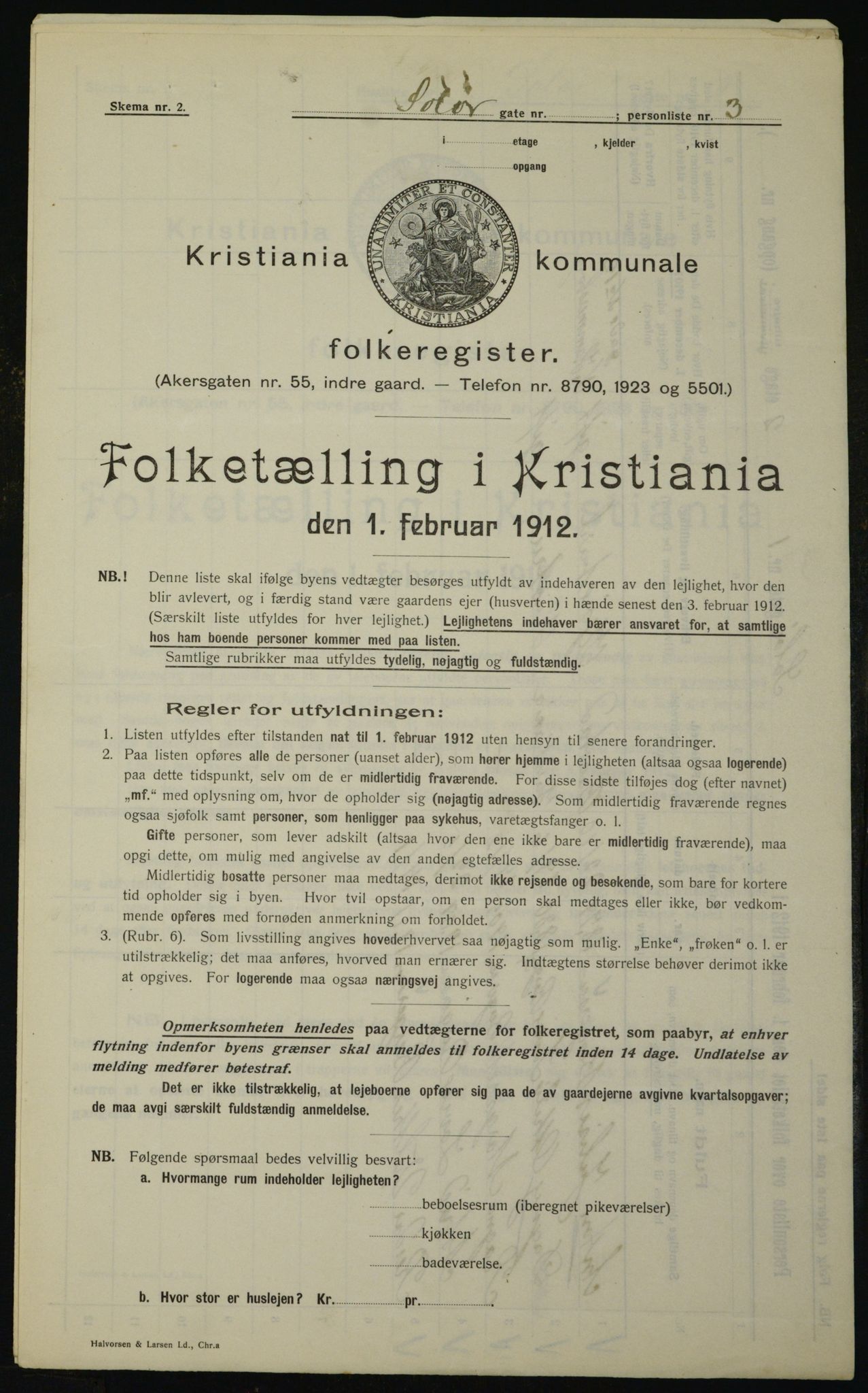 OBA, Municipal Census 1912 for Kristiania, 1912, p. 100037