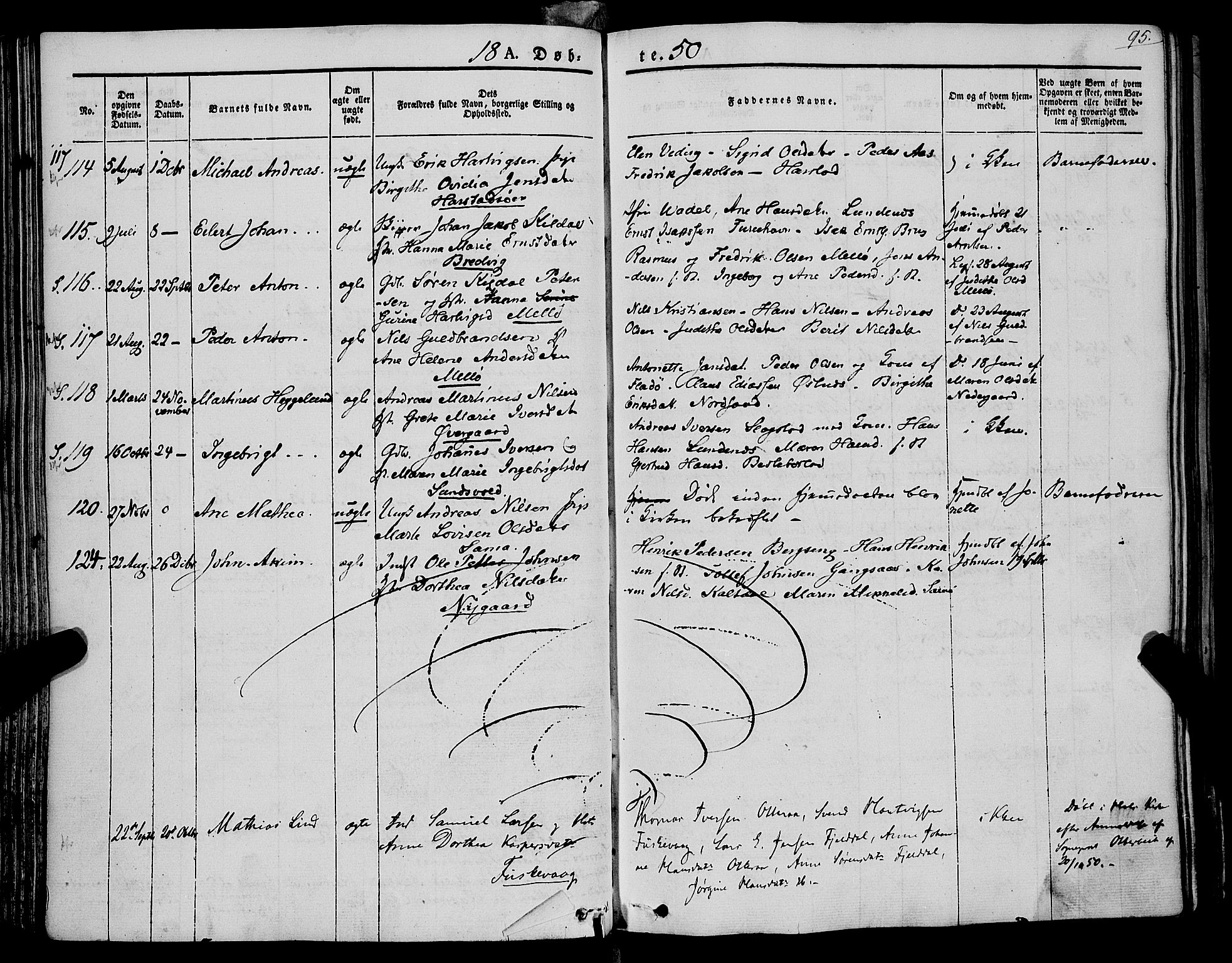 Trondenes sokneprestkontor, AV/SATØ-S-1319/H/Ha/L0009kirke: Parish register (official) no. 9, 1841-1852, p. 95