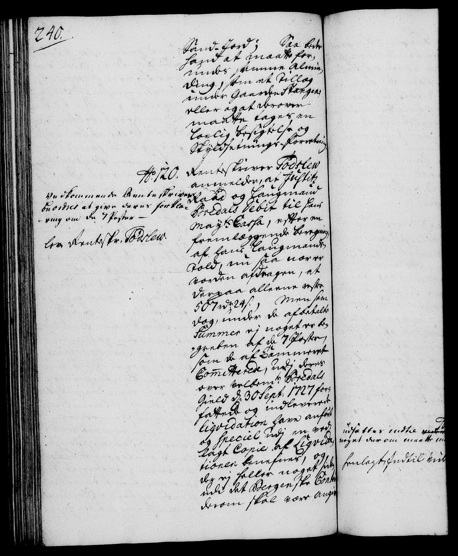 Rentekammeret, Kammerkanselliet, AV/RA-EA-3111/G/Gh/Gha/L0018: Norsk ekstraktmemorialprotokoll (merket RK 53.63), 1735-1736, p. 240