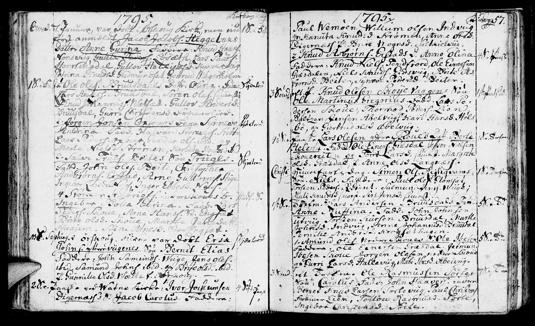 Ministerialprotokoller, klokkerbøker og fødselsregistre - Møre og Romsdal, SAT/A-1454/524/L0350: Parish register (official) no. 524A02, 1780-1817, p. 57