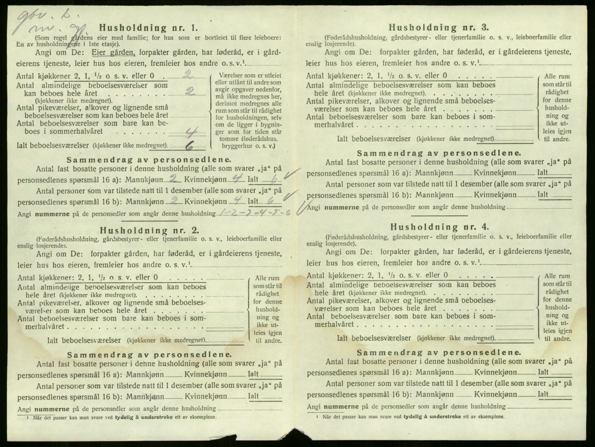 SAKO, 1920 census for Sande, 1920, p. 48