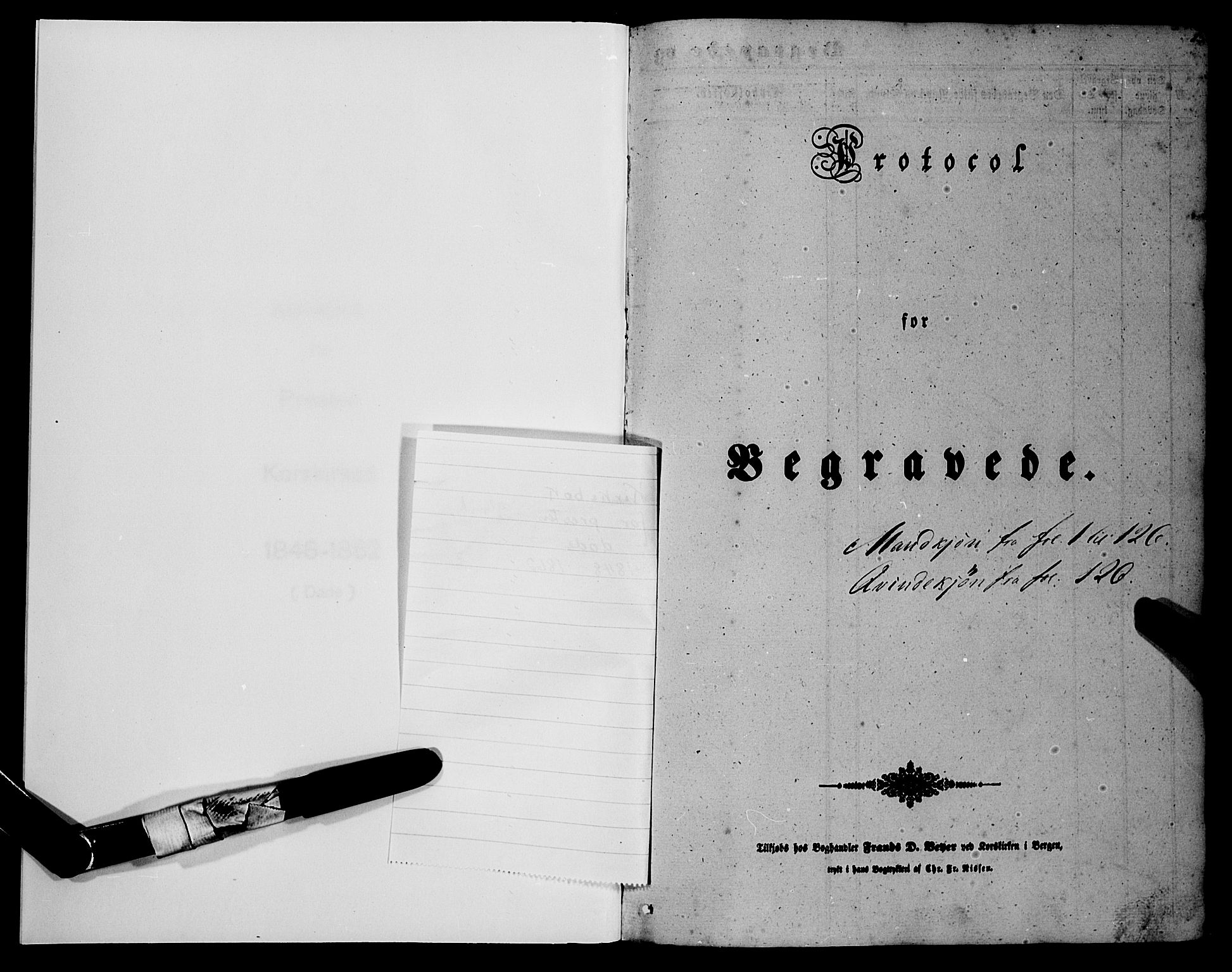 Korskirken sokneprestembete, SAB/A-76101/H/Haa: Parish register (official) no. E 2, 1848-1862, p. 1