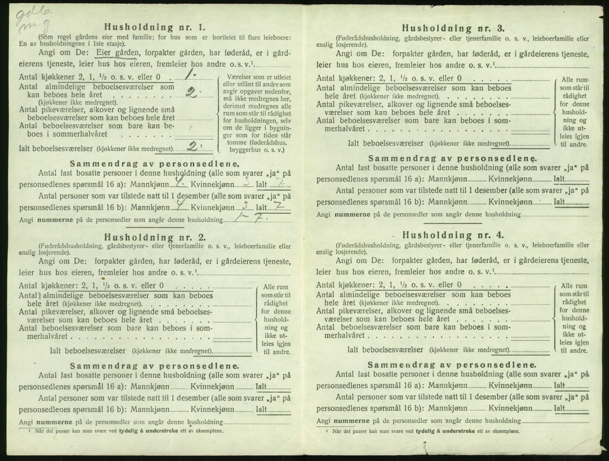 SAT, 1920 census for Ørsta, 1920, p. 143