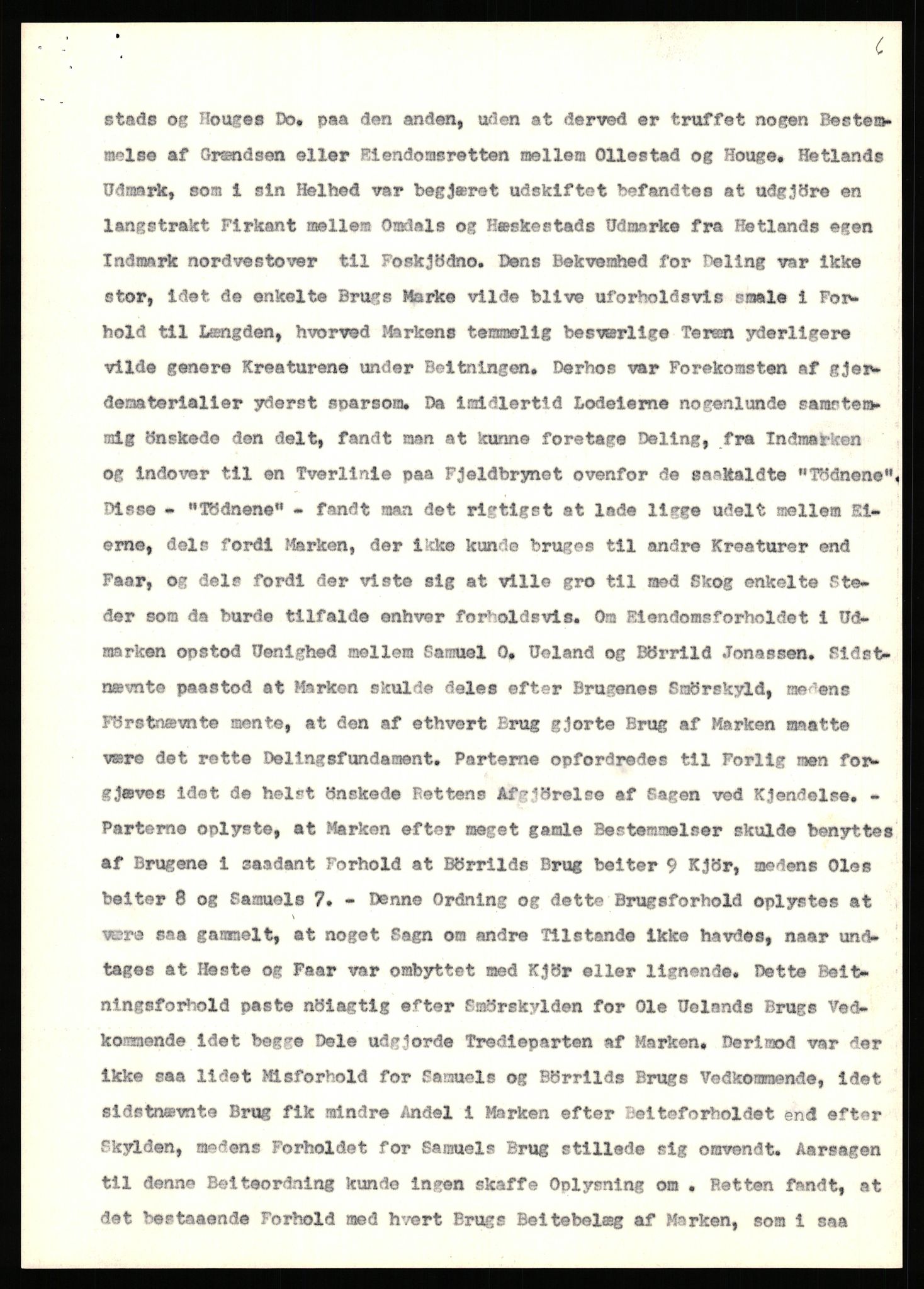 Statsarkivet i Stavanger, AV/SAST-A-101971/03/Y/Yj/L0036: Avskrifter sortert etter gårdsnavn: Hervik - Hetland i Høyland, 1750-1930, p. 555