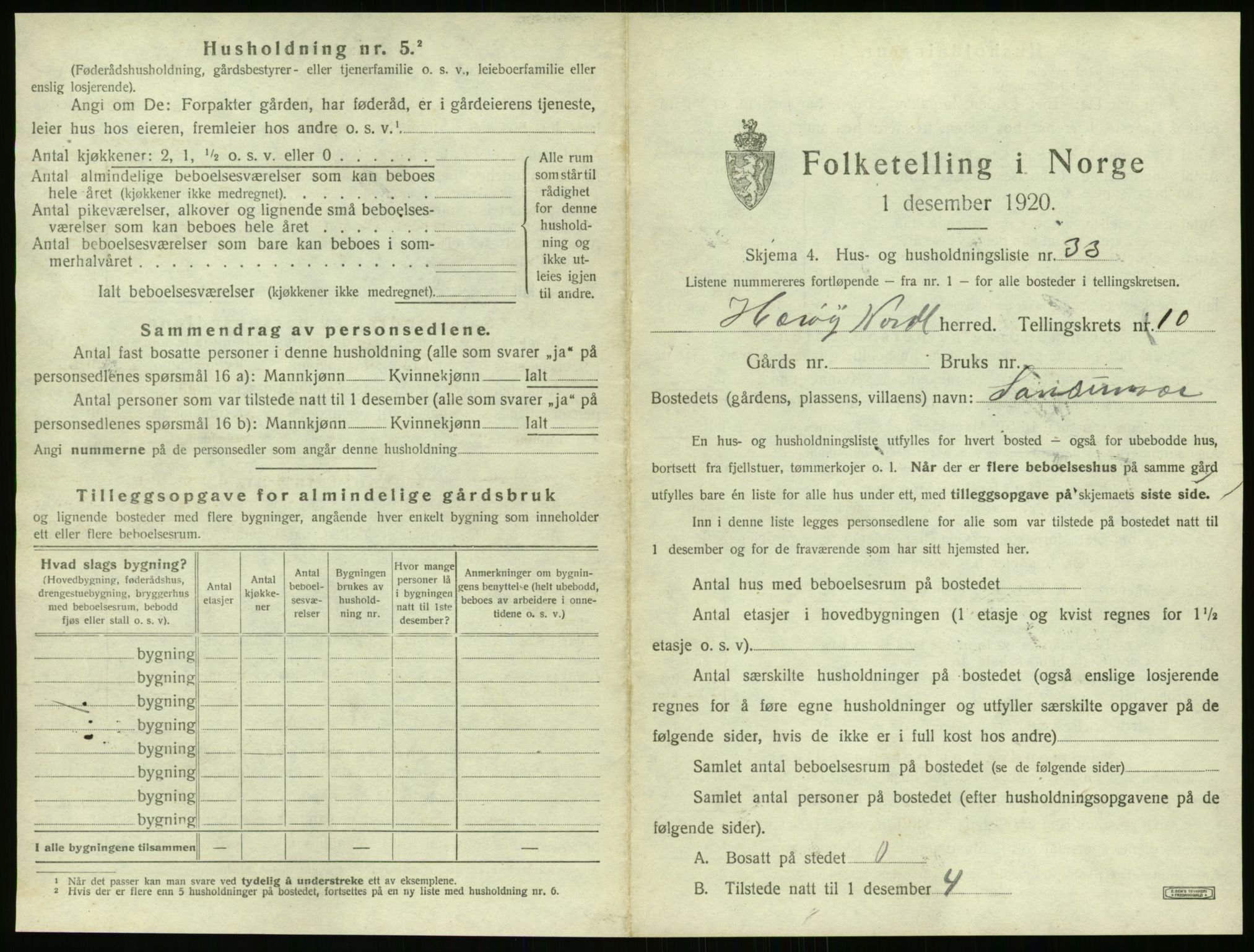 SAT, 1920 census for Herøy, 1920, p. 912