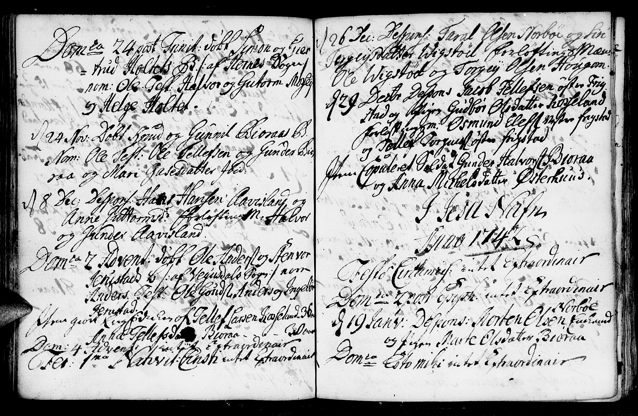 Evje sokneprestkontor, AV/SAK-1111-0008/F/Fa/Faa/L0001: Parish register (official) no. A 1, 1705-1760, p. 99