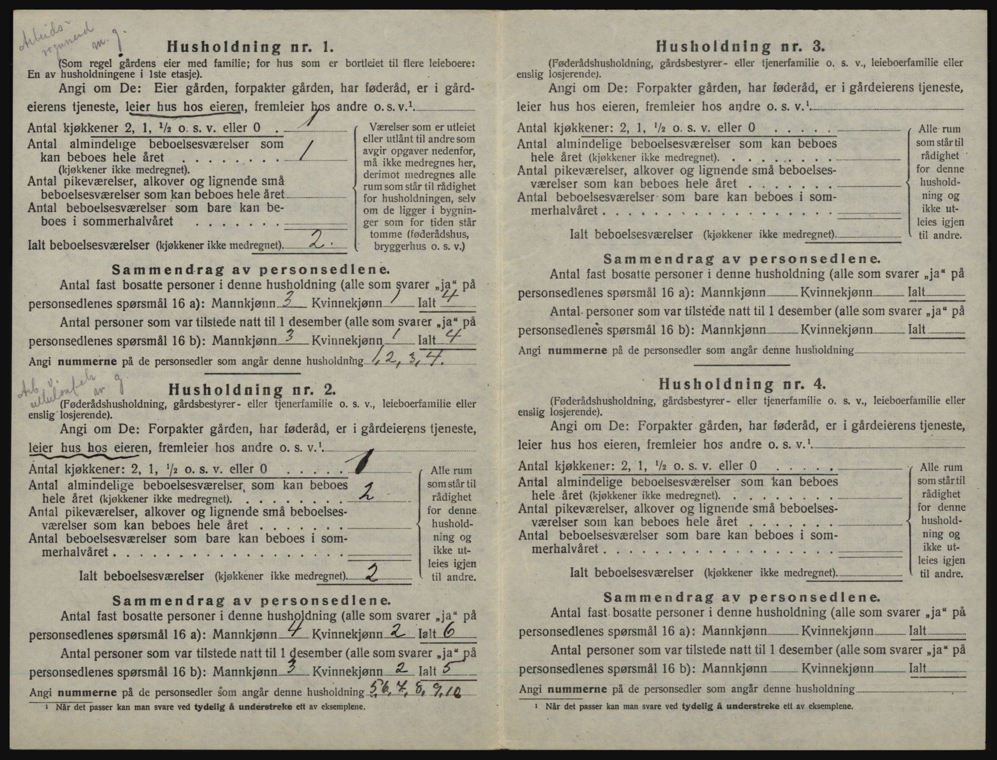 SAO, 1920 census for Idd, 1920, p. 1155