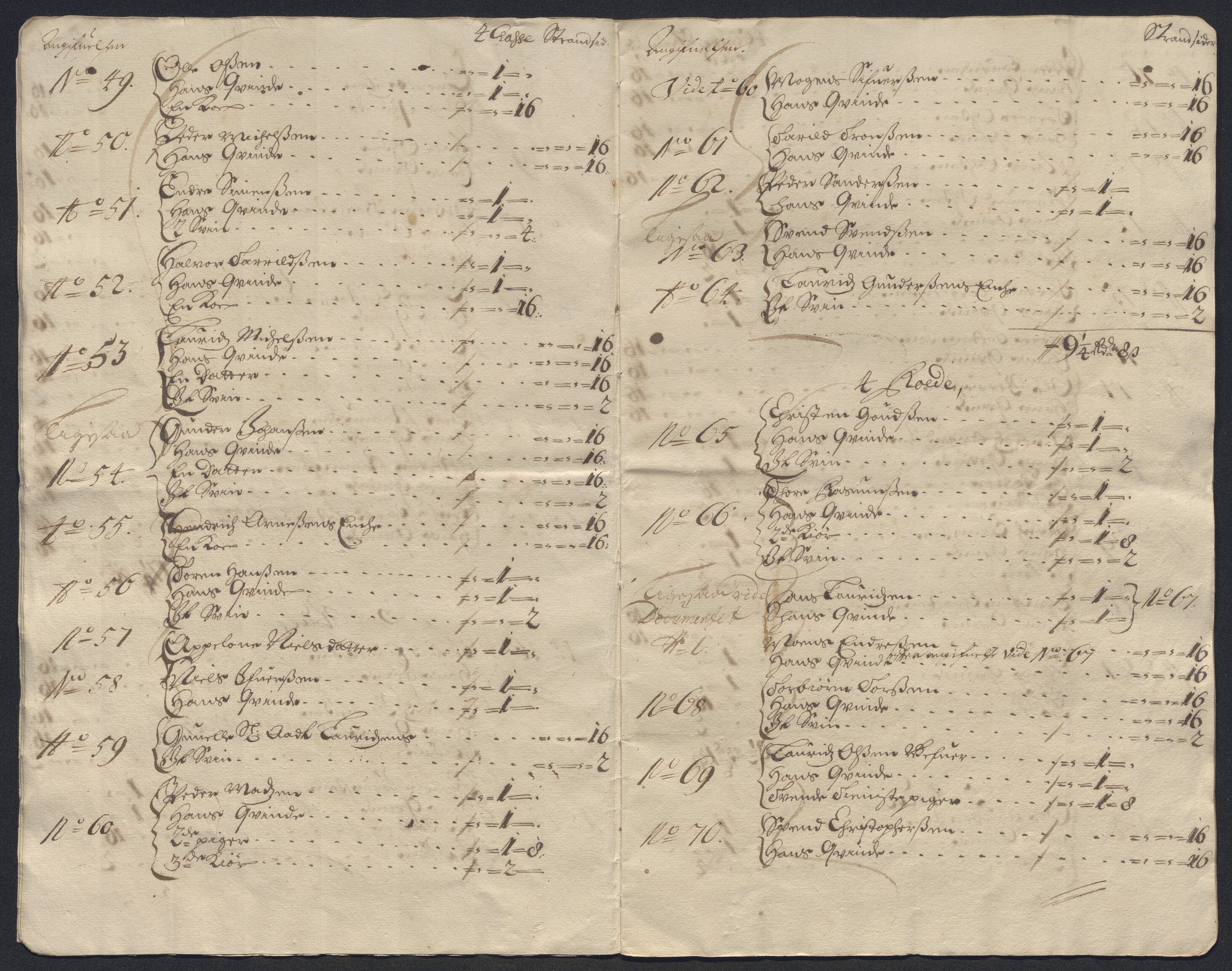 Rentekammeret inntil 1814, Reviderte regnskaper, Byregnskaper, AV/RA-EA-4066/R/Ro/L0302: [O4] Kontribusjonsregnskap, 1687-1711, p. 32