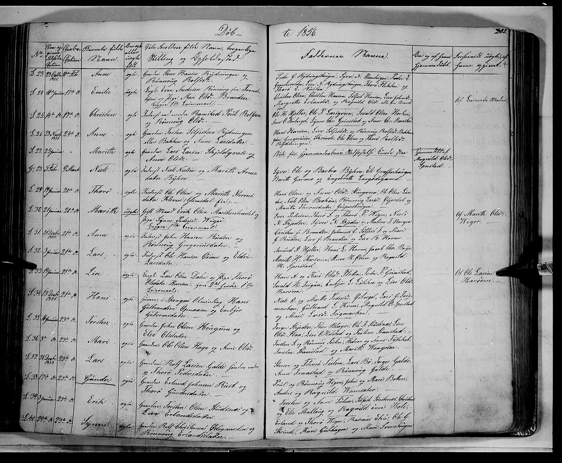 Lom prestekontor, AV/SAH-PREST-070/K/L0006: Parish register (official) no. 6A, 1837-1863, p. 202