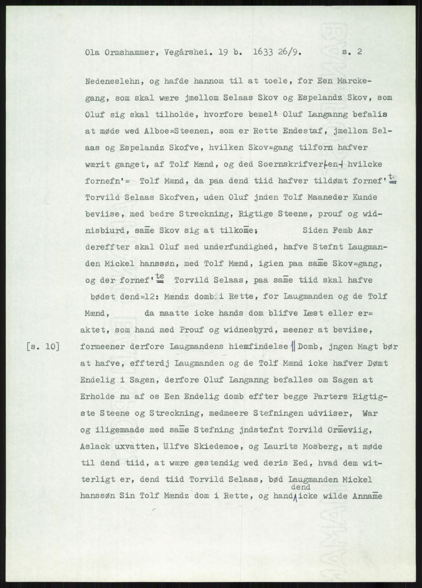 Samlinger til kildeutgivelse, Diplomavskriftsamlingen, AV/RA-EA-4053/H/Ha, p. 3518